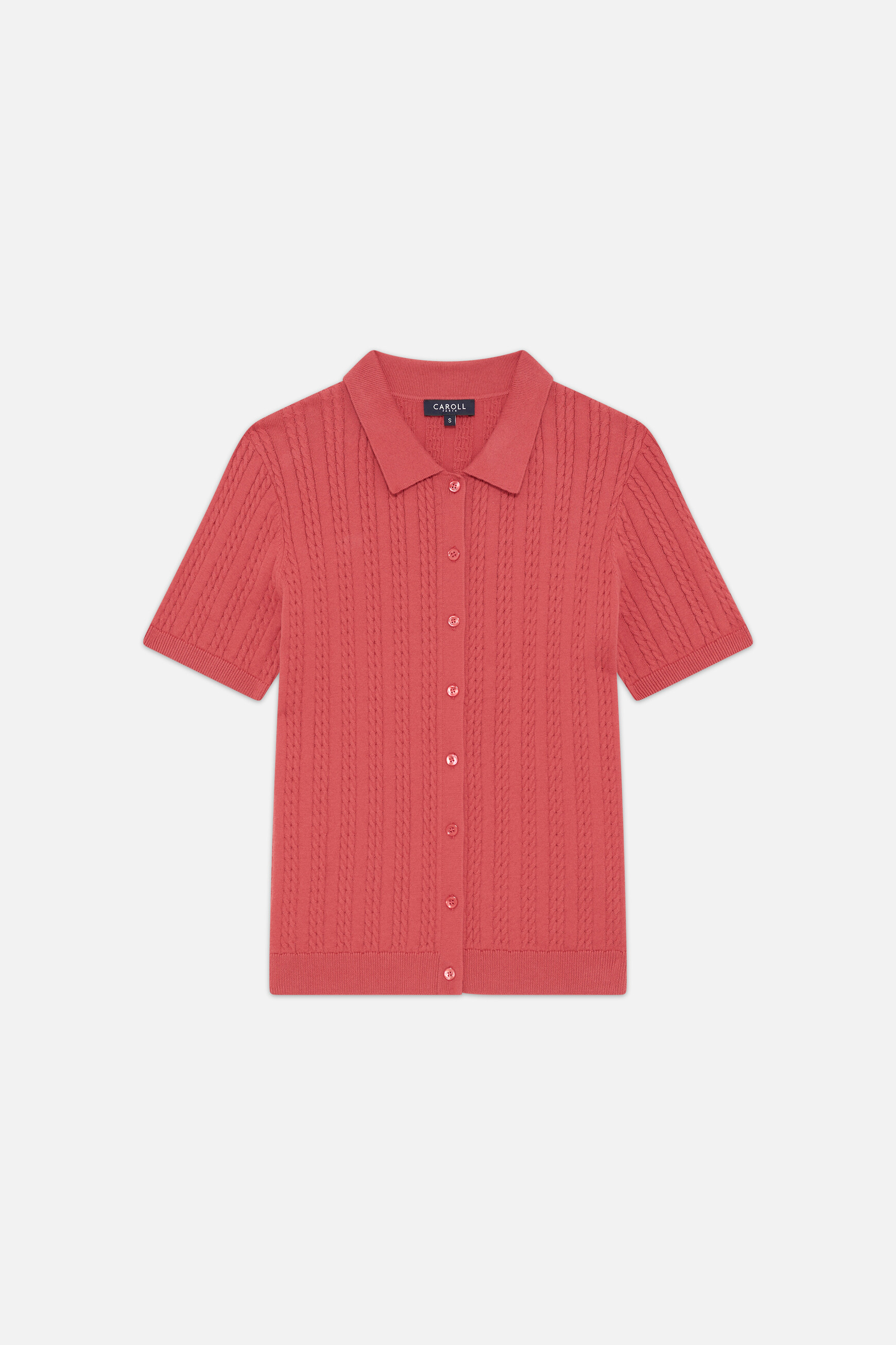 Pull Barbara rose framboise femme