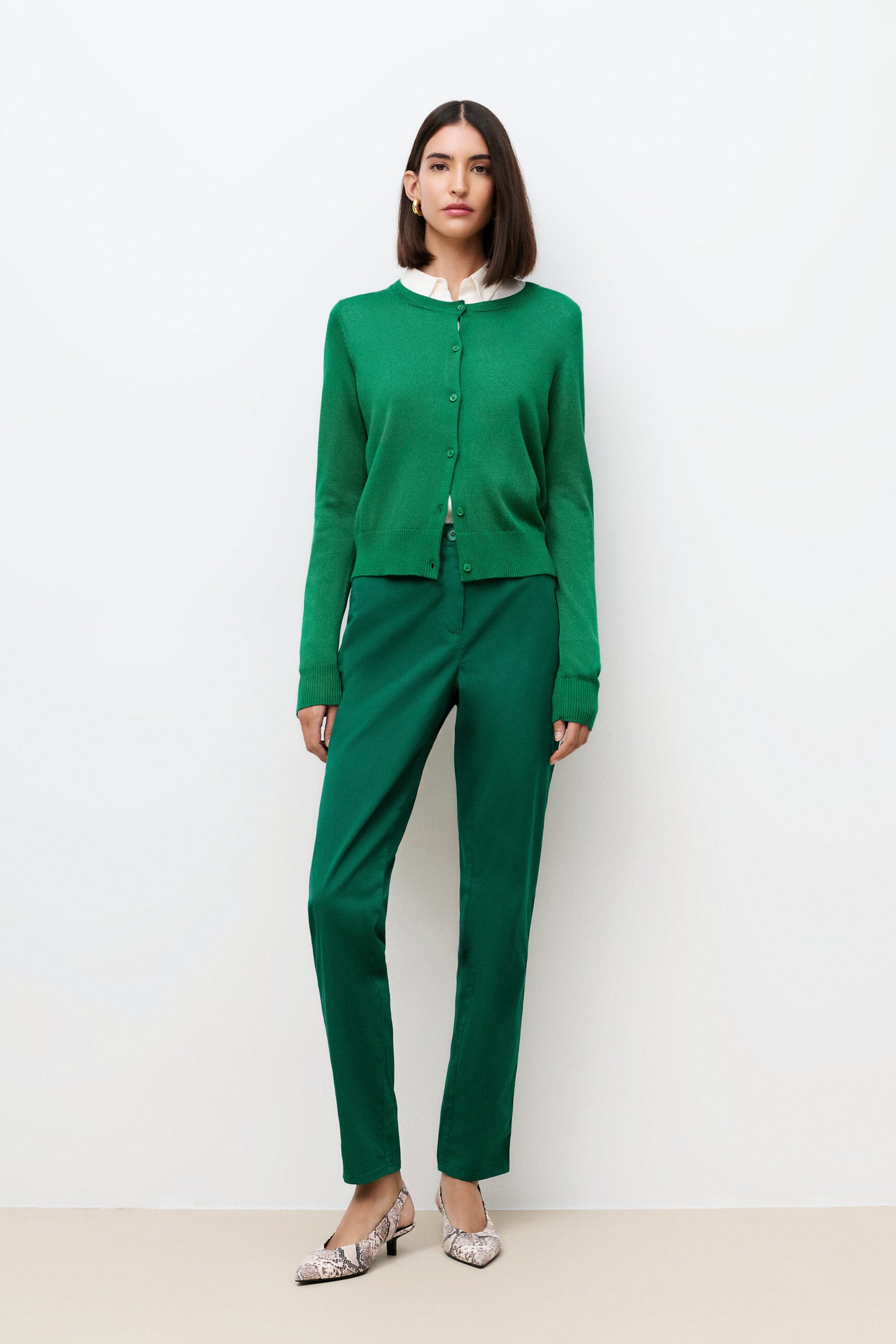Chaleco Mcallie verde mujer