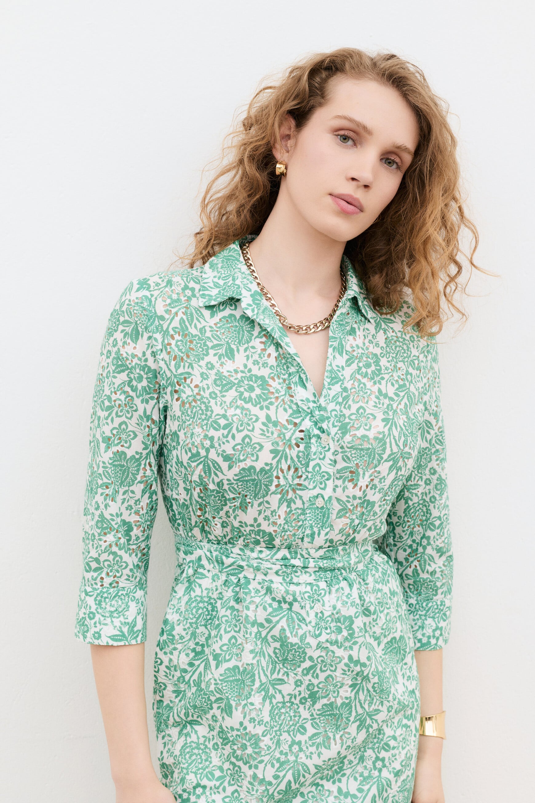 Robe Rlaurane vert femme