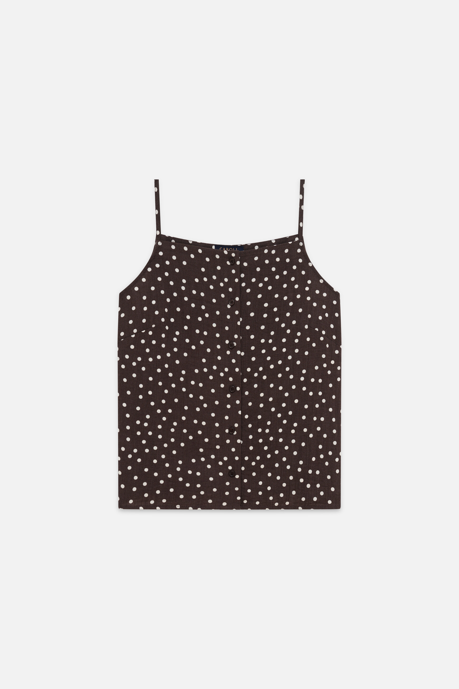 Top Comalia marrom chocolate mulher