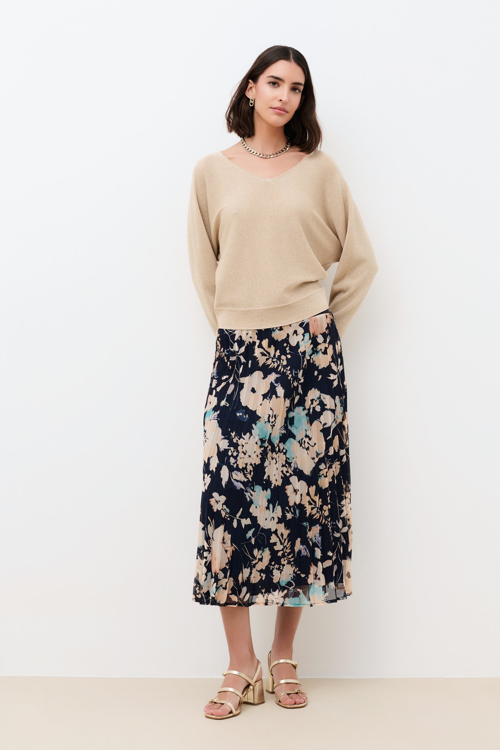 Jupe Jenny bleu marine femme