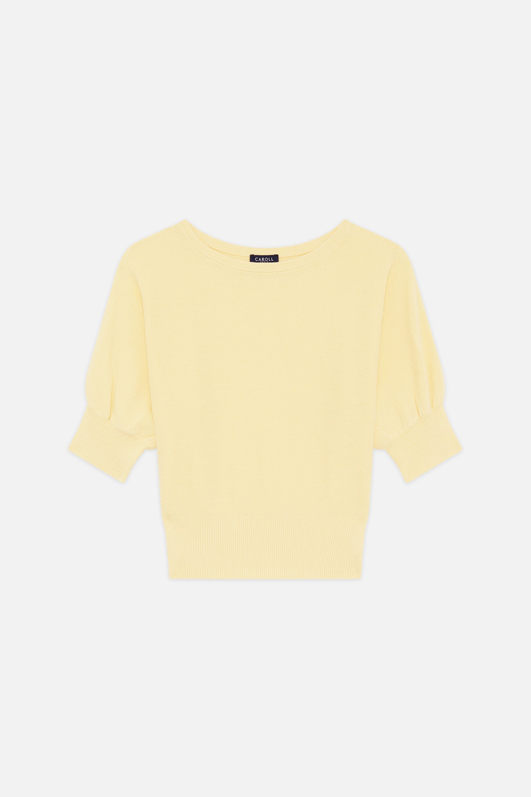 Joan oversized sweater pastel yellow woman