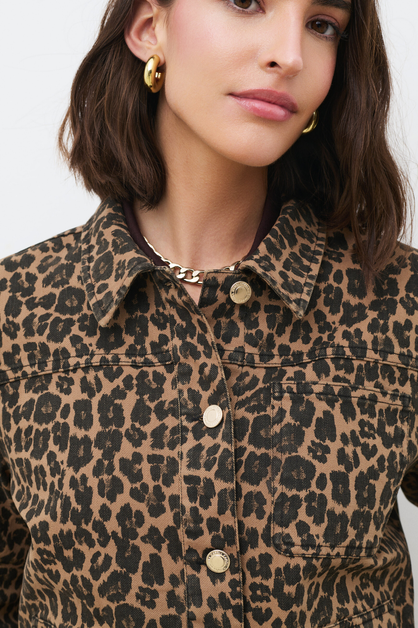 Vminatellaprint jacket light brown woman