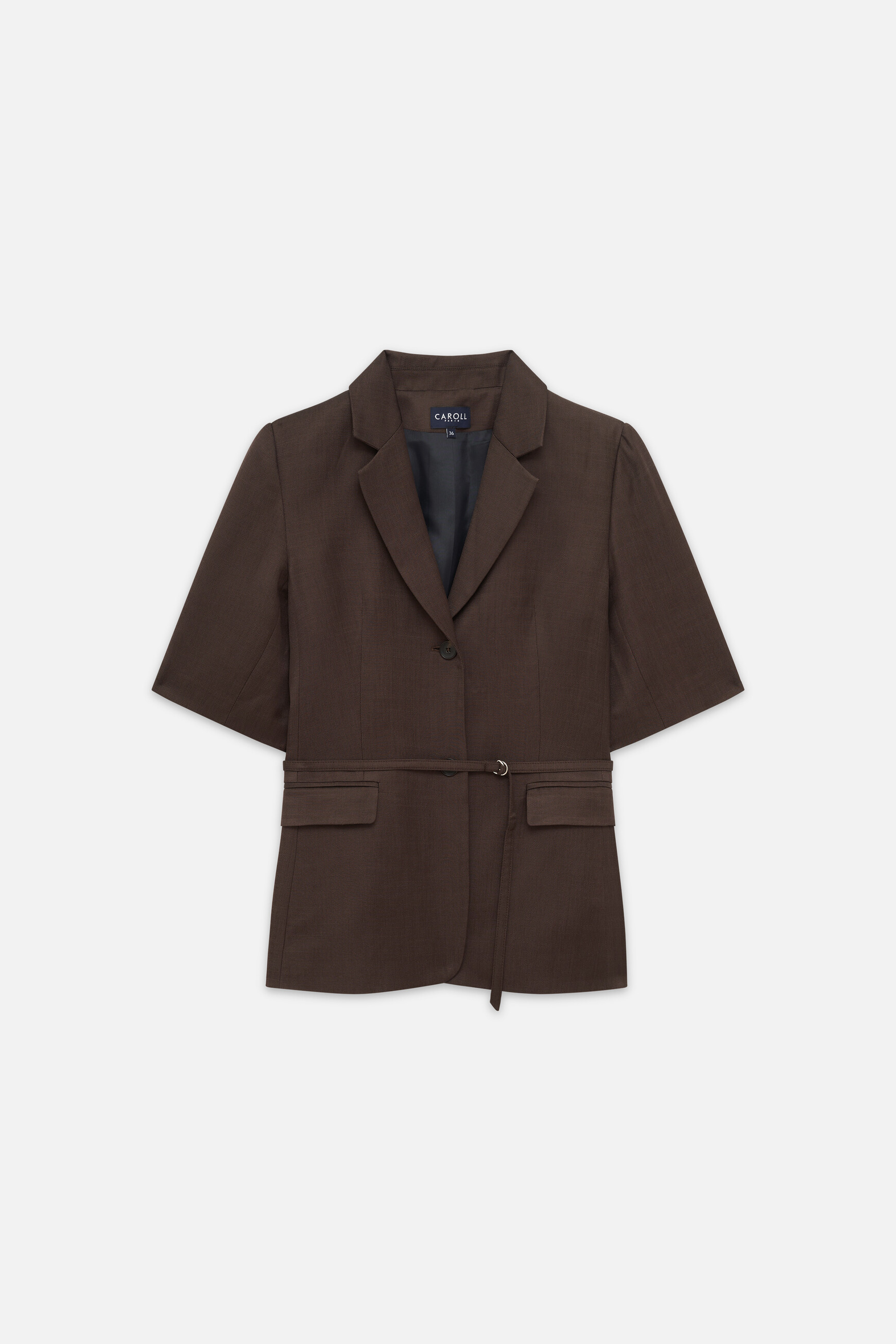 Veste Vmarchand marron fonc&eacute; femme