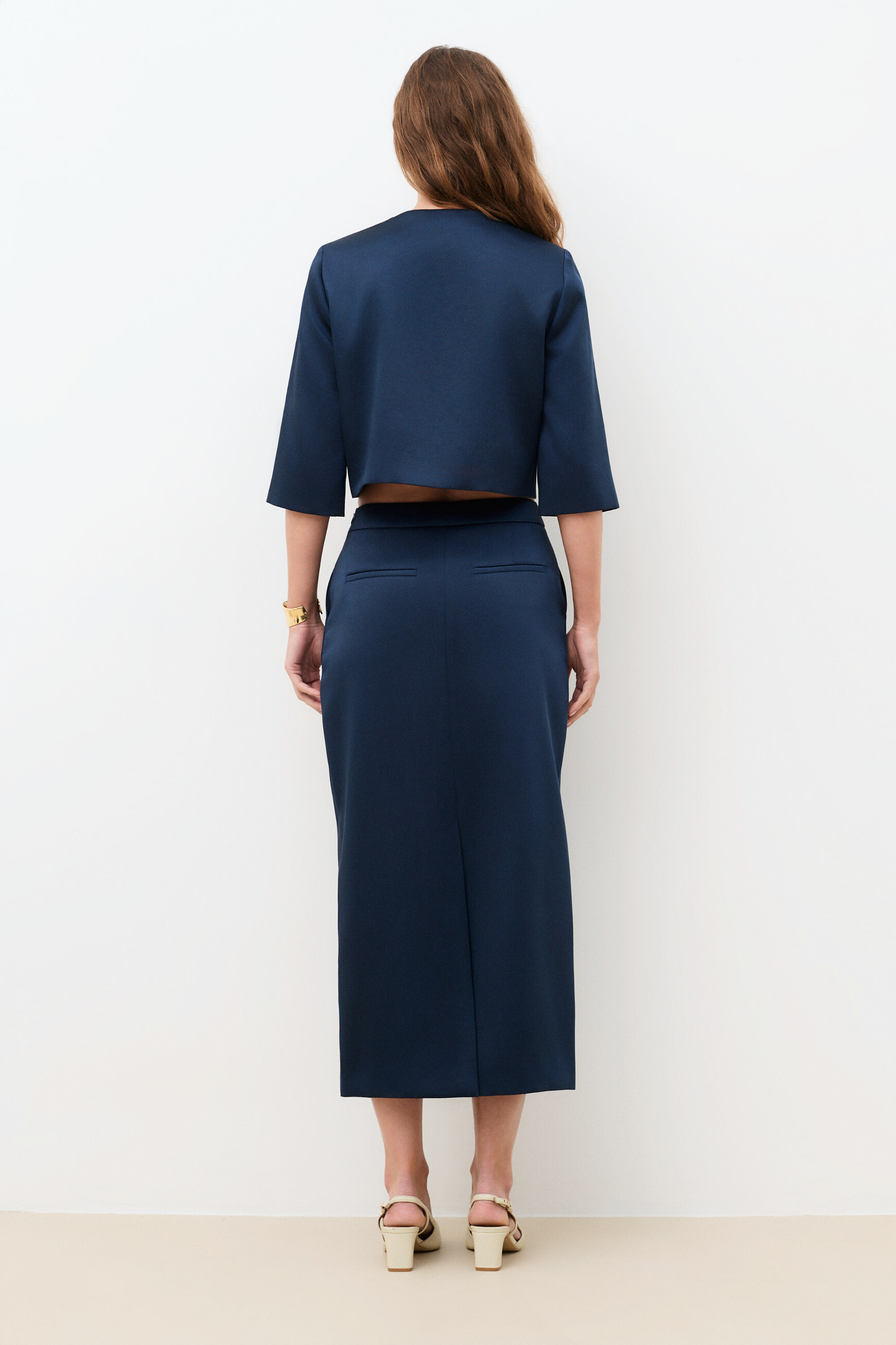 Jupe Javana2 bleu marine femme
