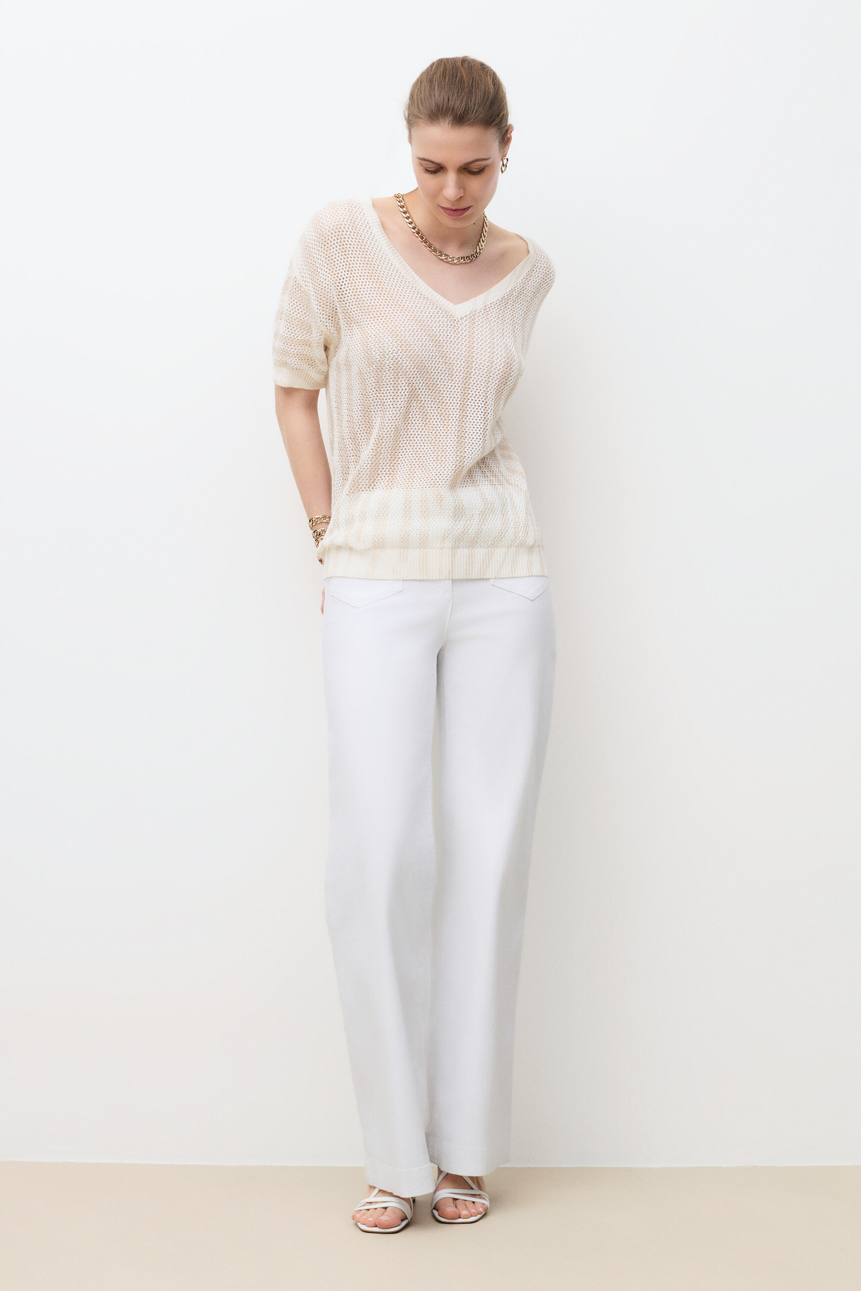 Pull Miami2 couleur or femme