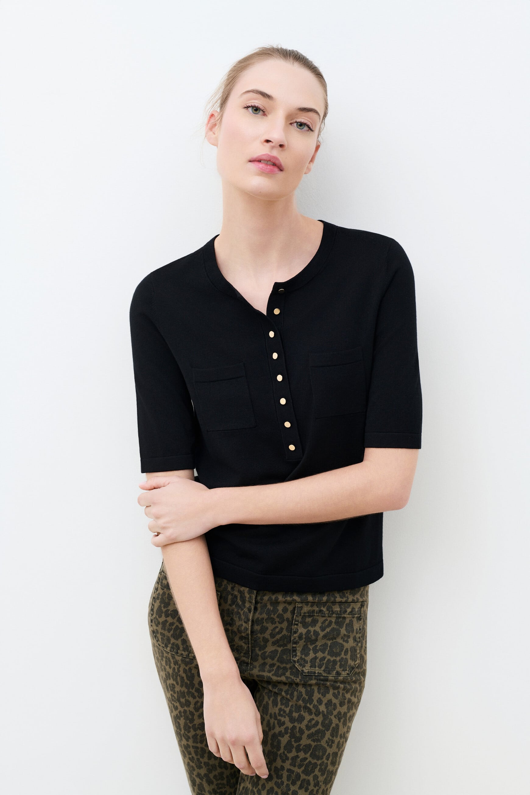 Jersey Mconnie negro mujer