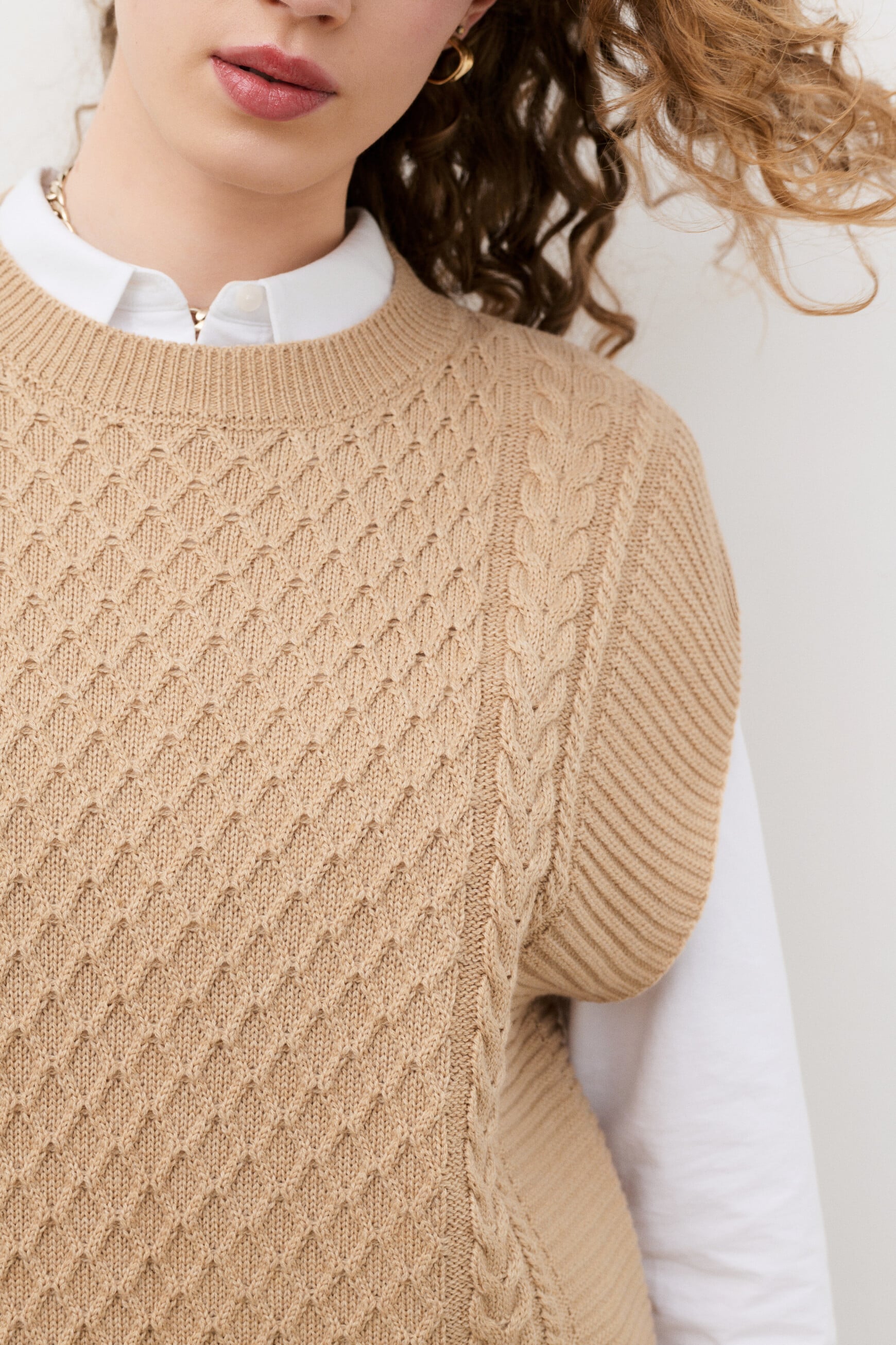 pullover mrudy sandfarben damen