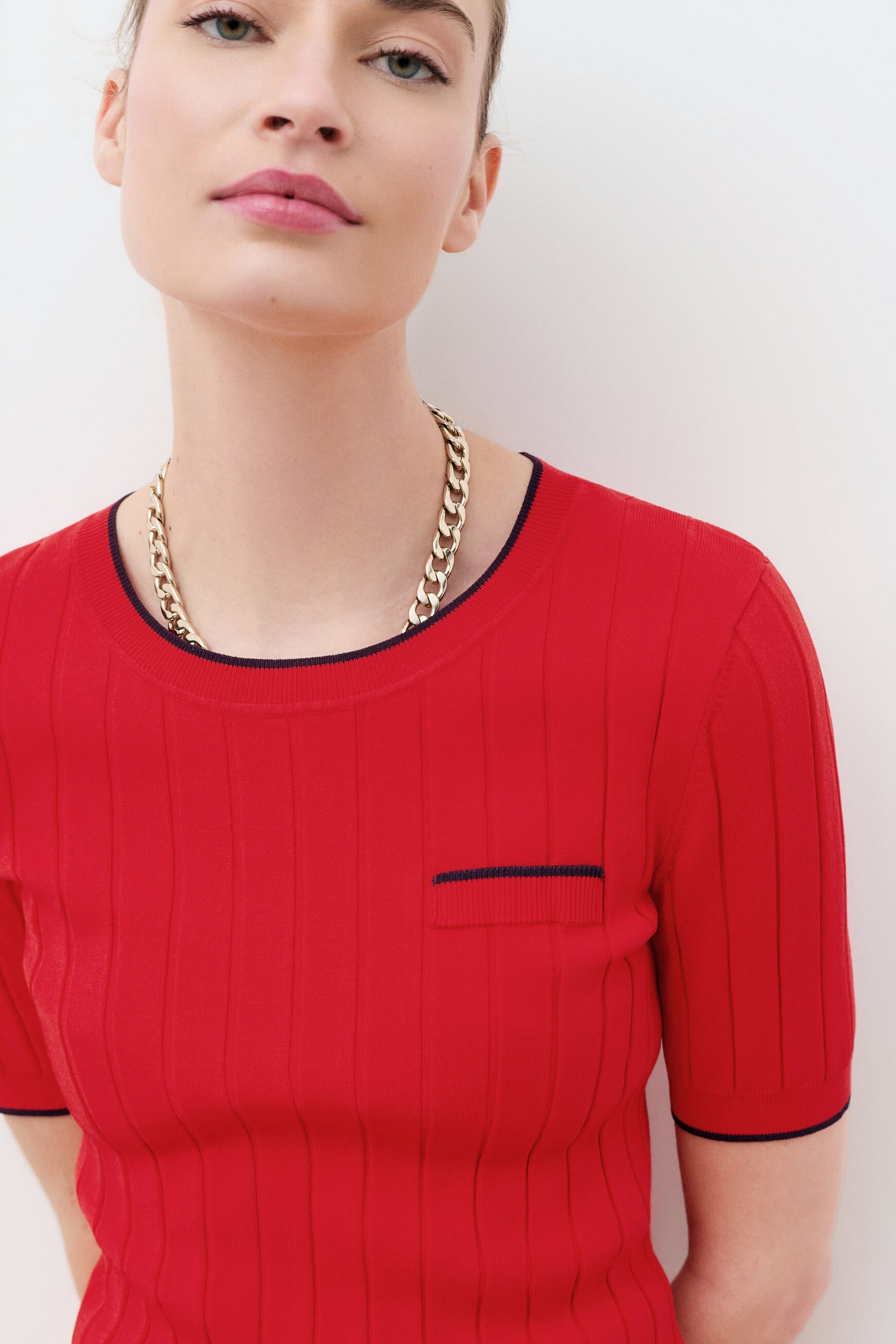 Pull Camilla rouge femme