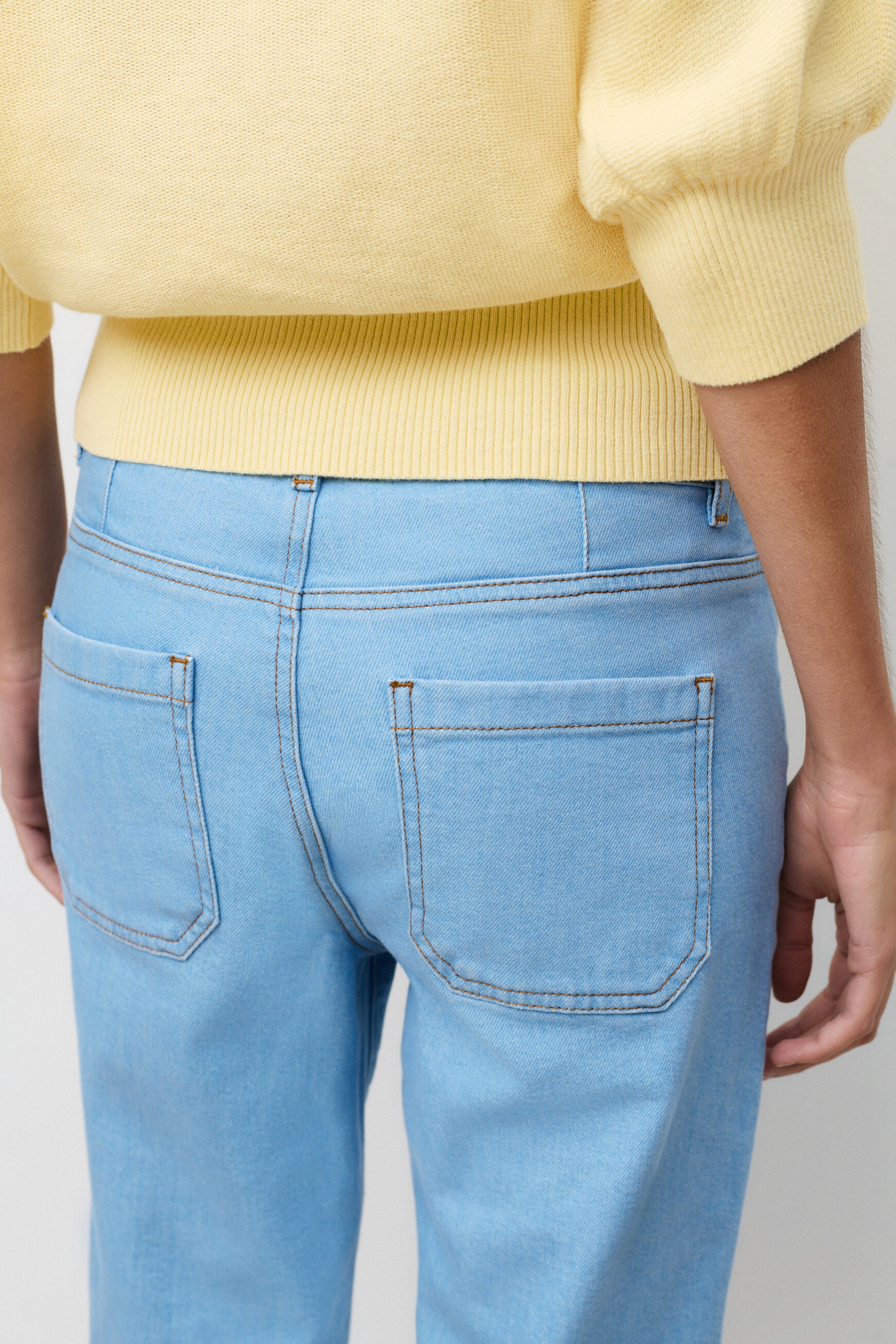 Broek Pmalleydenim lichtblauw vrouw