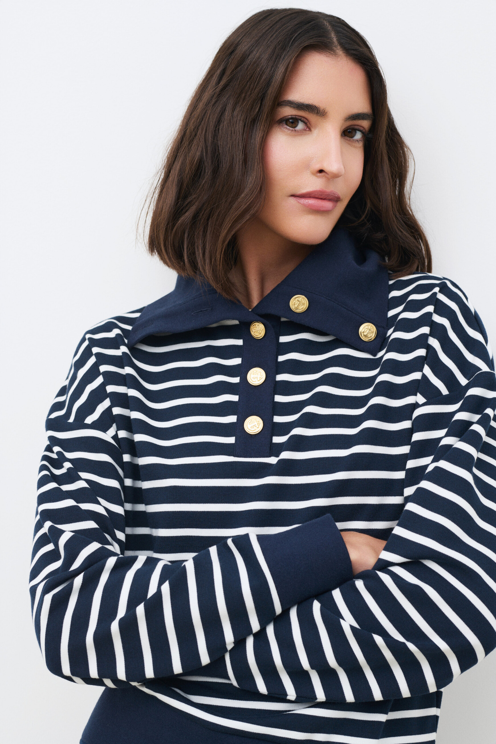 Sweatshirt Tlouis bleu marine femme