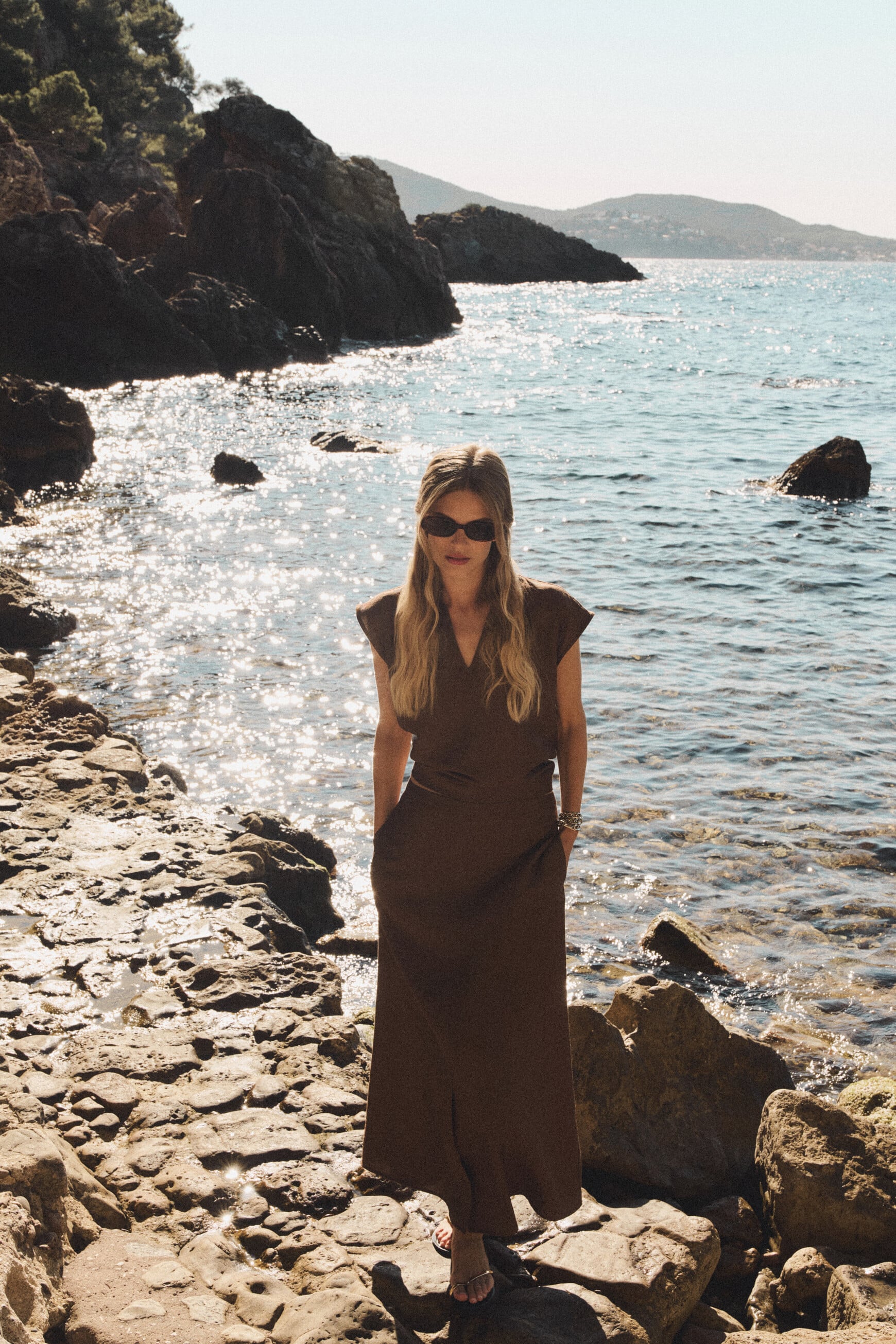 Jupe Jastel marron fonc&eacute; femme