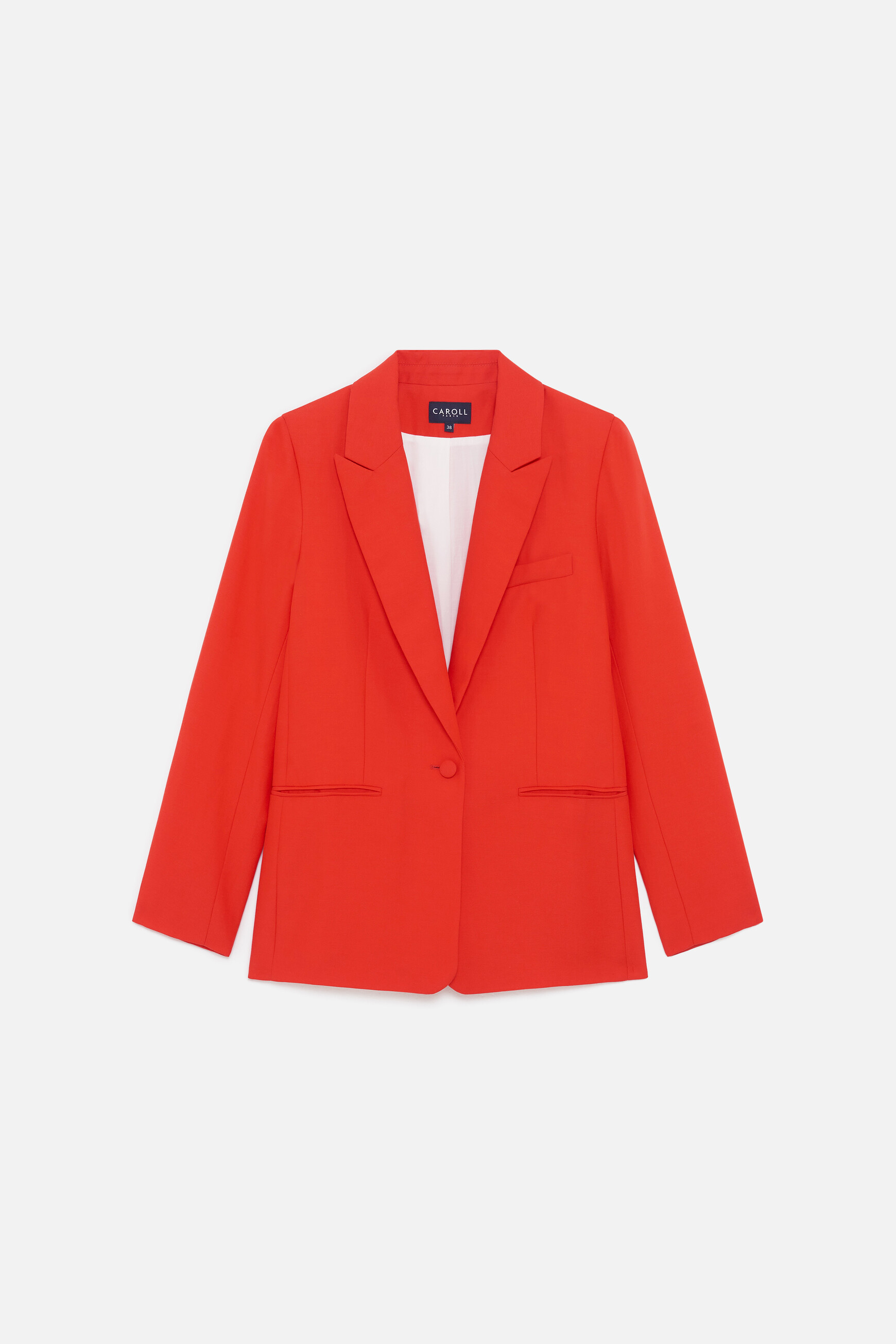 Jasje vpodium rood vrouw