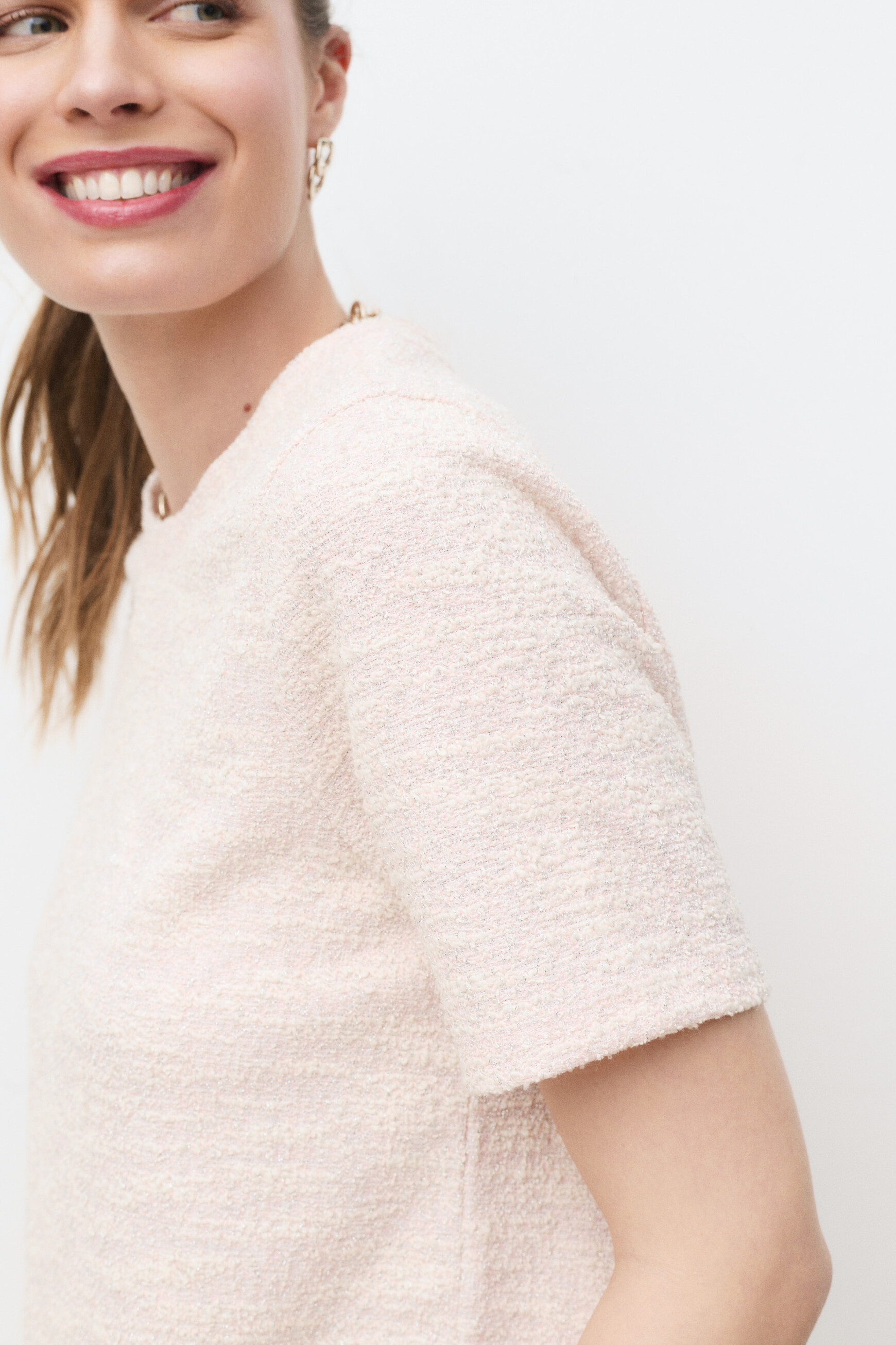 T-shirt Tlona rose clair femme