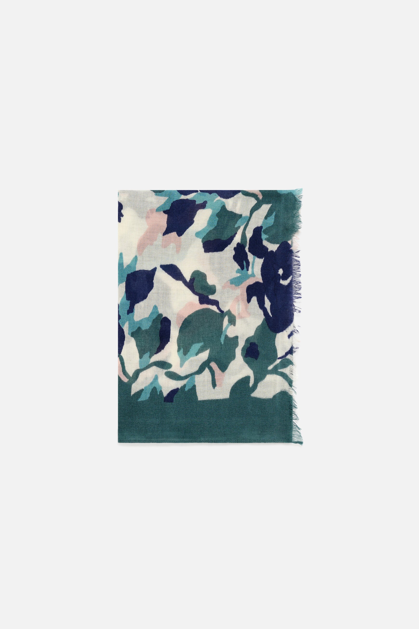 Foulard Laflora vert fonc&eacute; femme