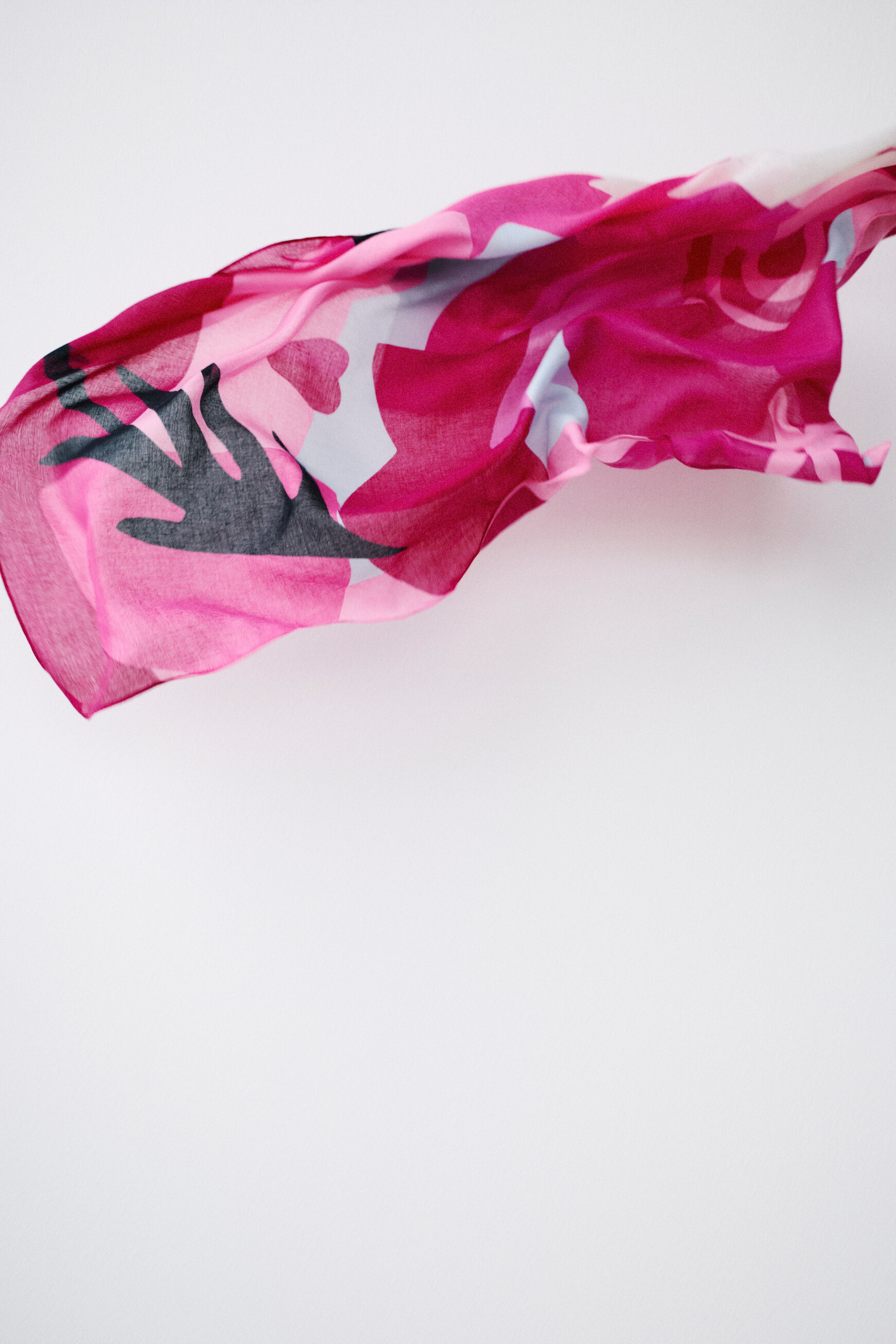 Foulard Octobre Rose rose femme