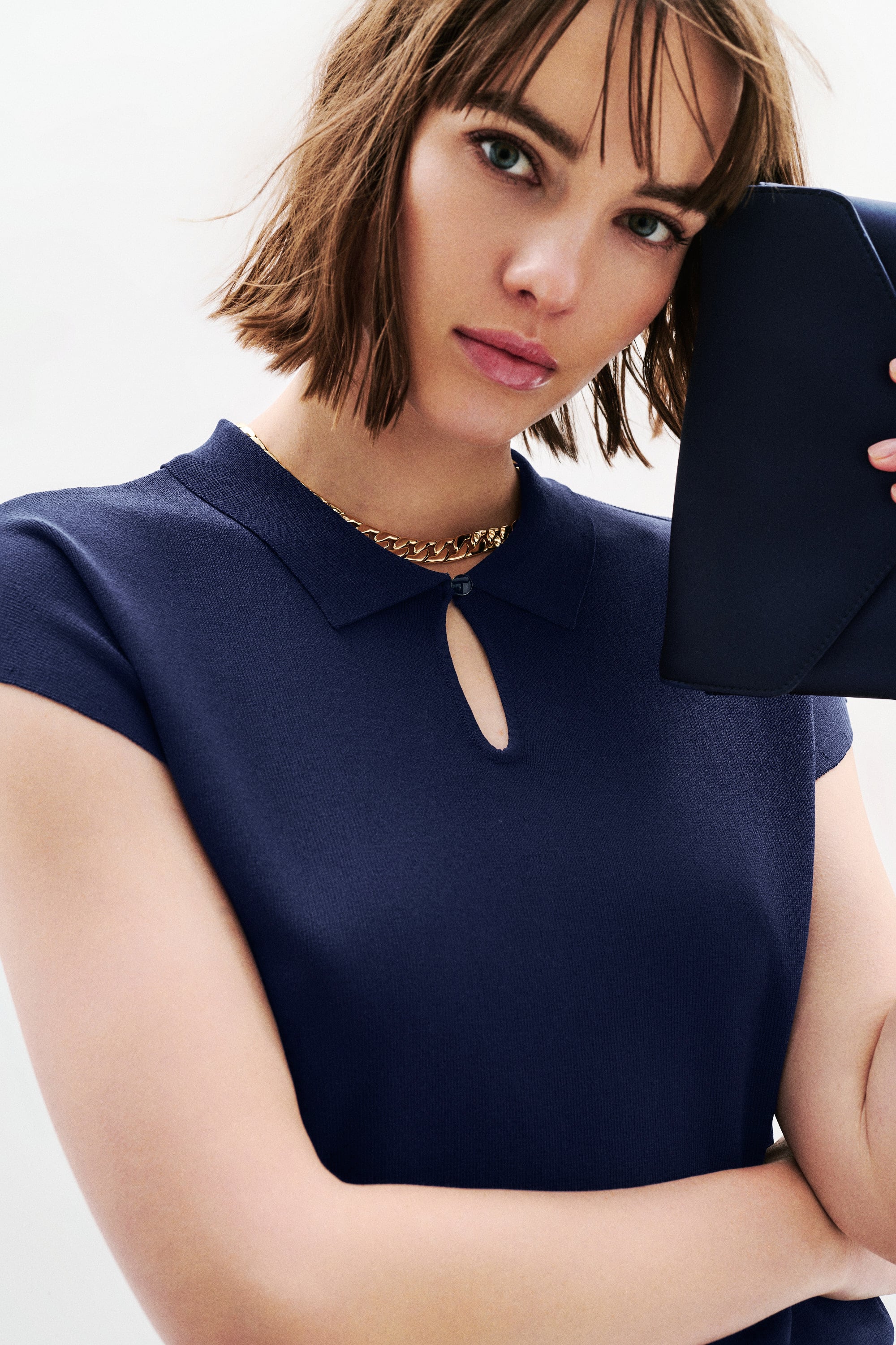 Pull Mruben sweater Mruben dark blue woman