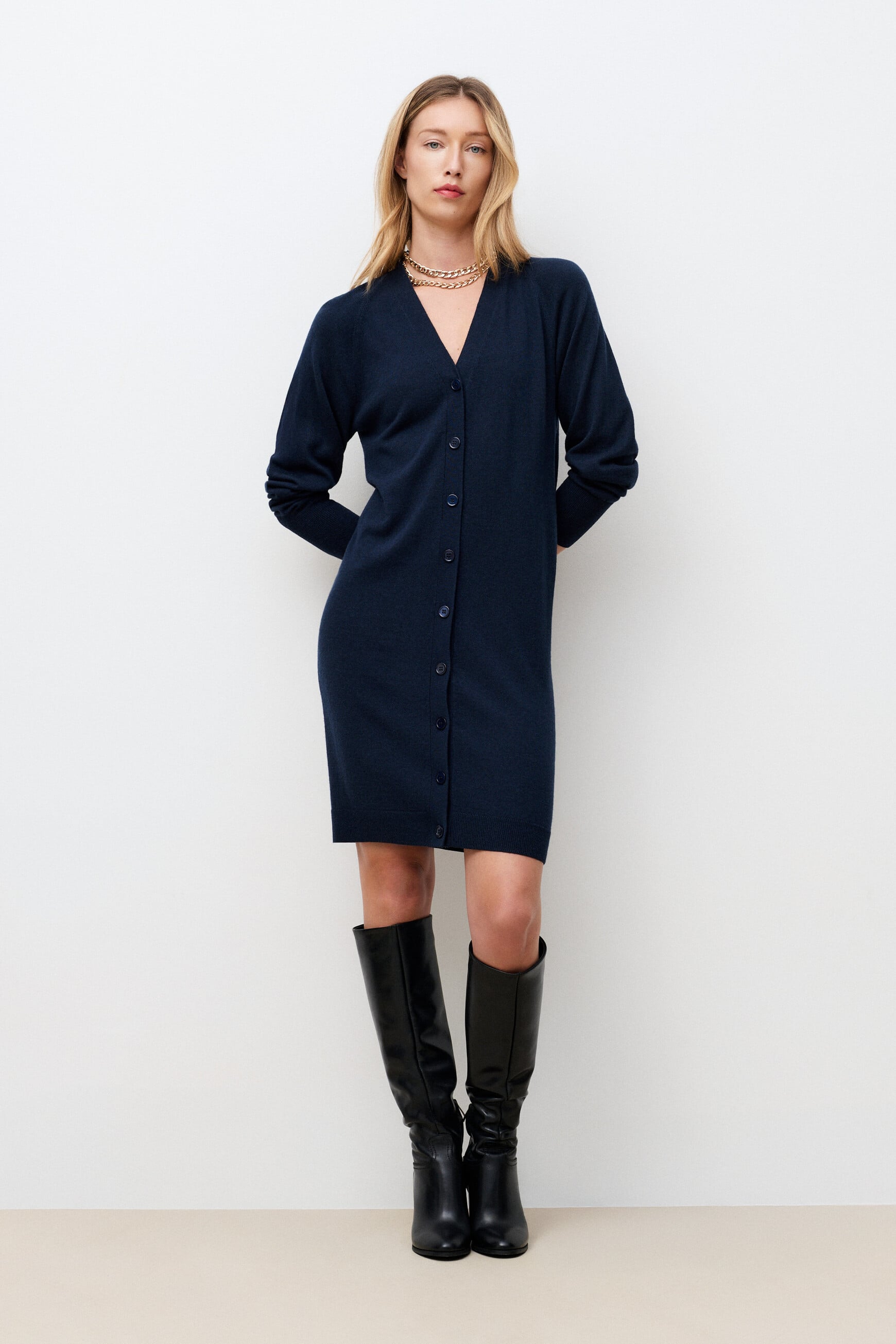 Kleid Rmolly marineblau damen