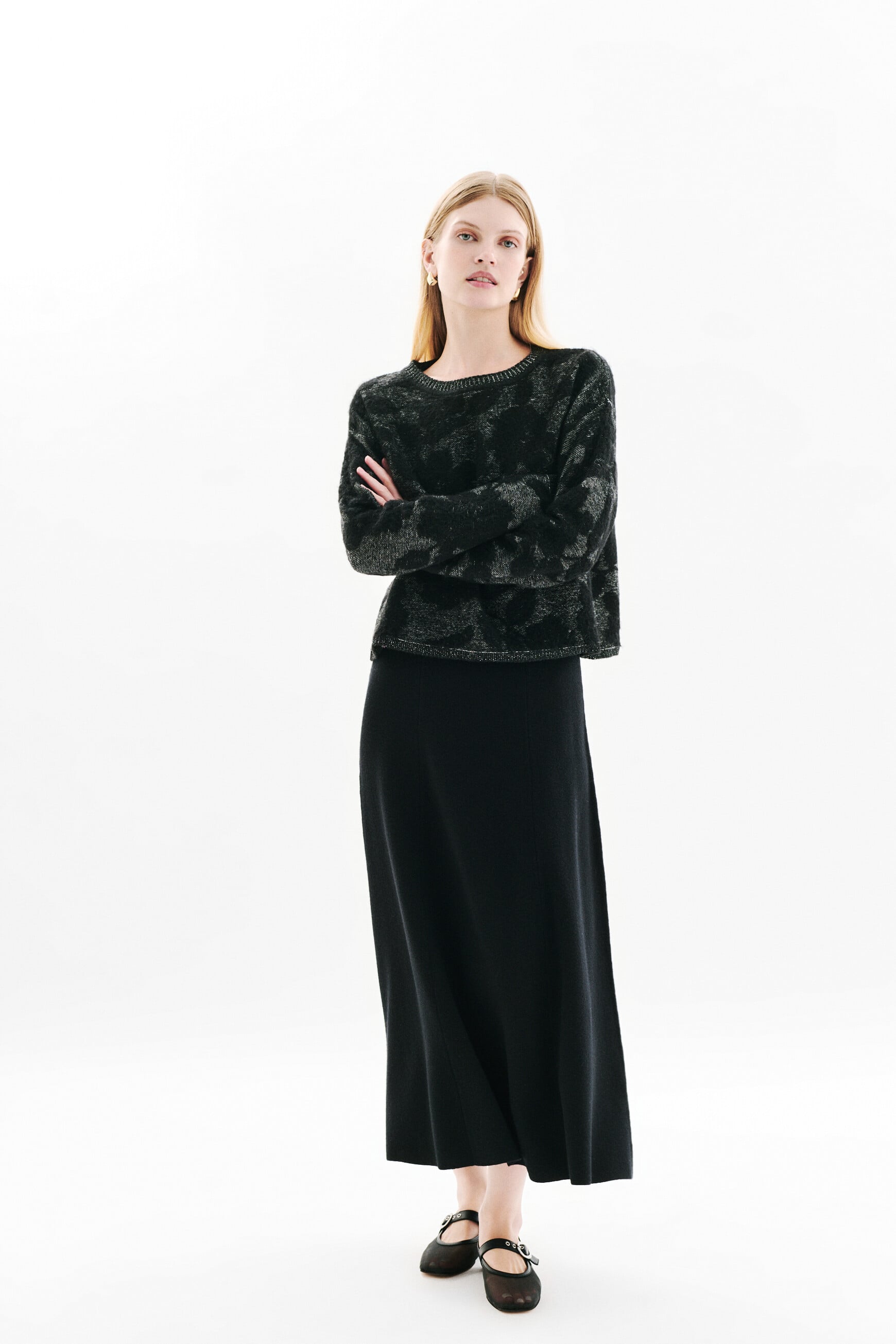 Pull Mflorentine noir femme