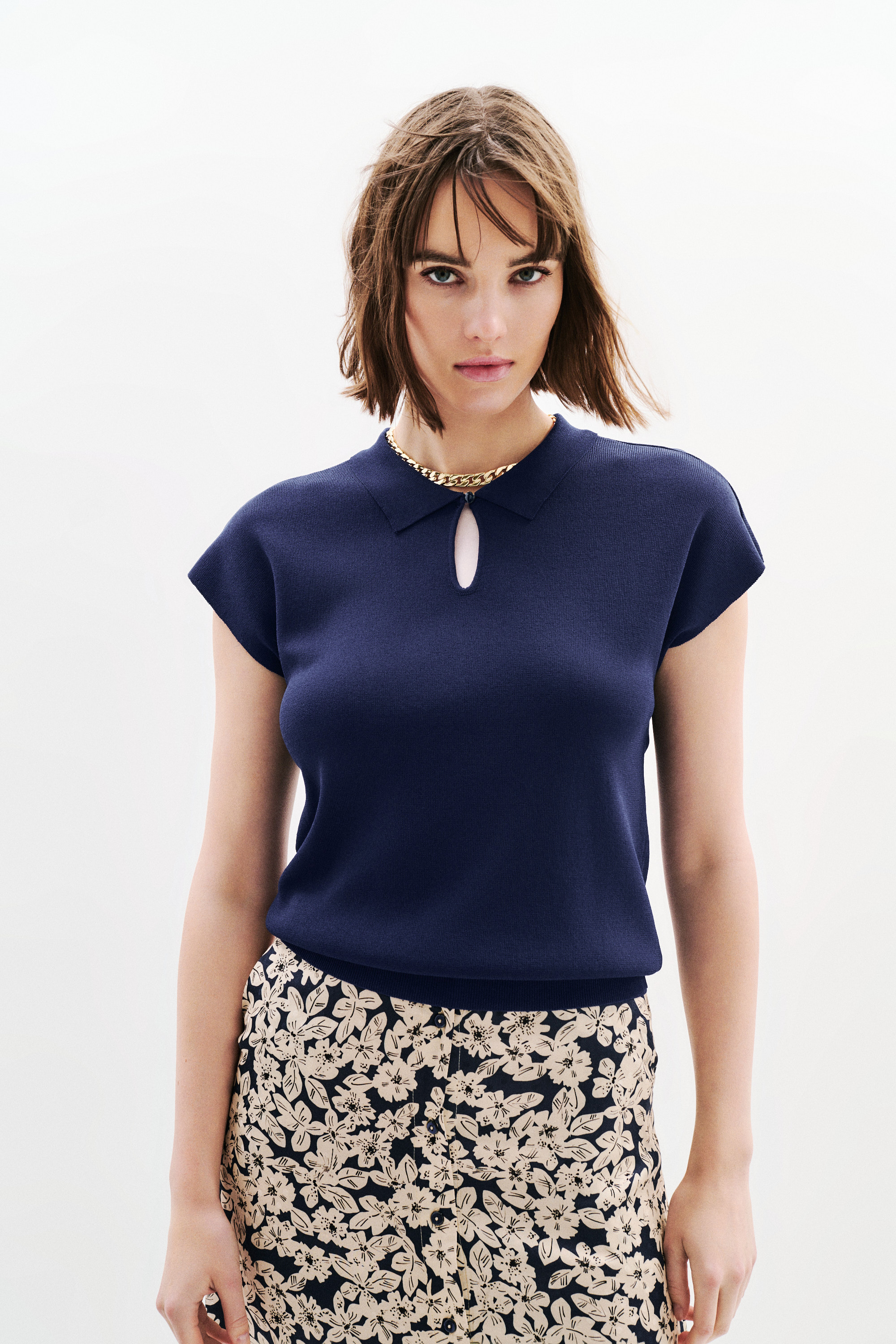 Pull Mruben sweater Mruben dark blue woman