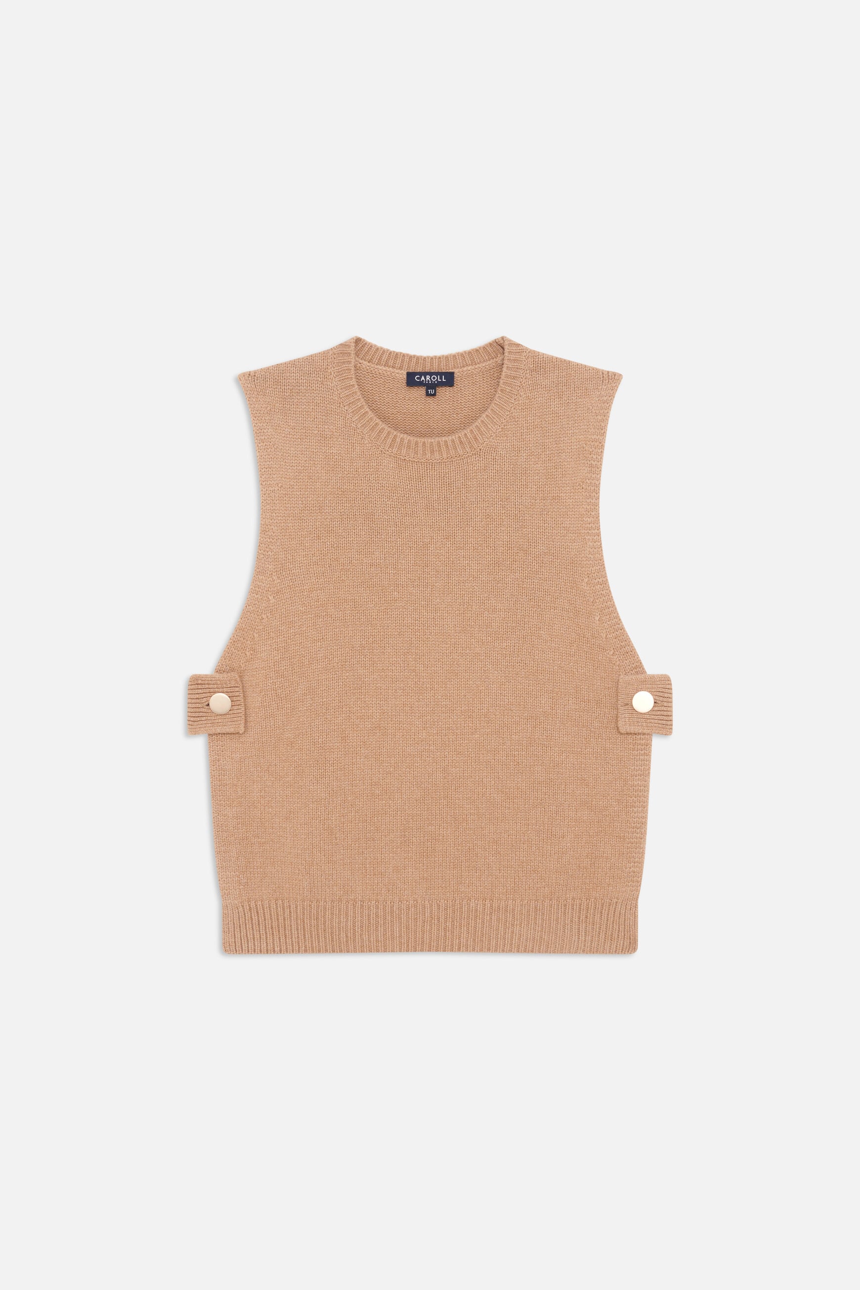 Poncho hevy camel femme