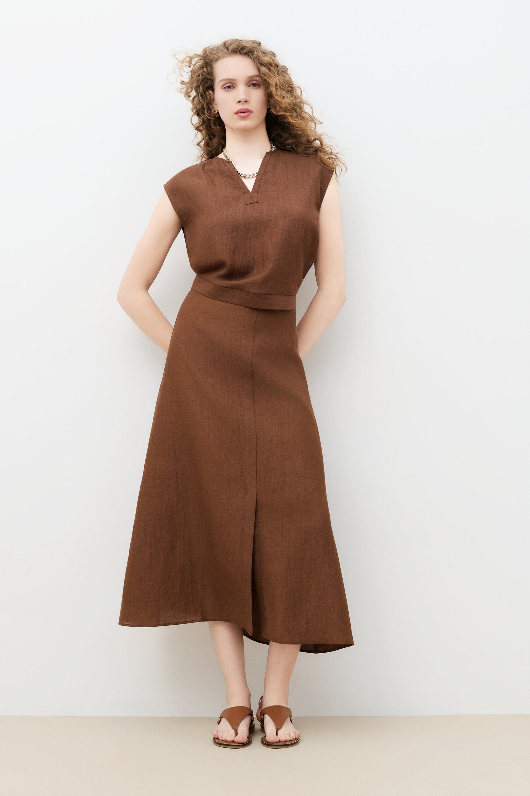 Jupe Jastel marron fonc&eacute; femme