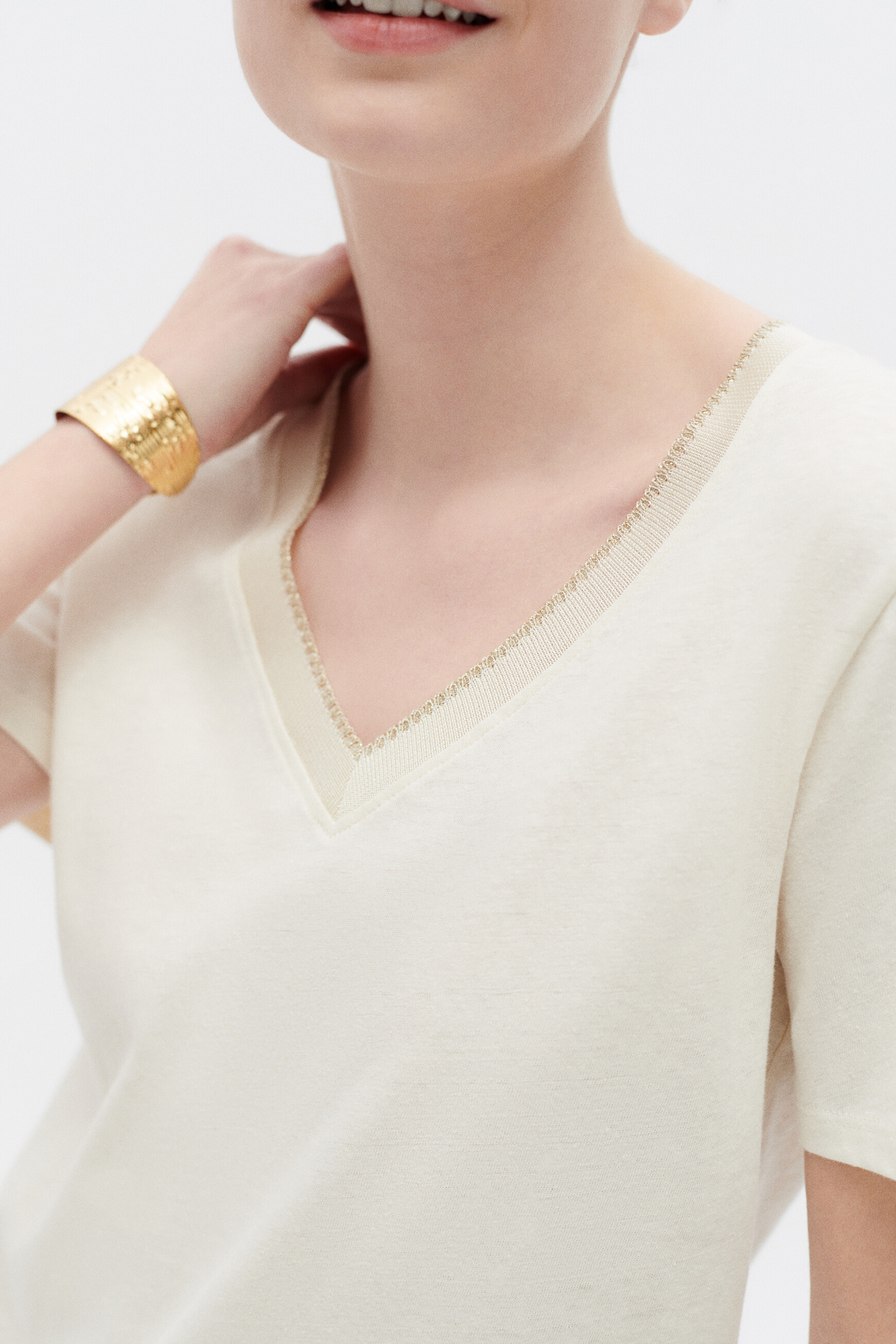 T-shirt Jin sabbia donna