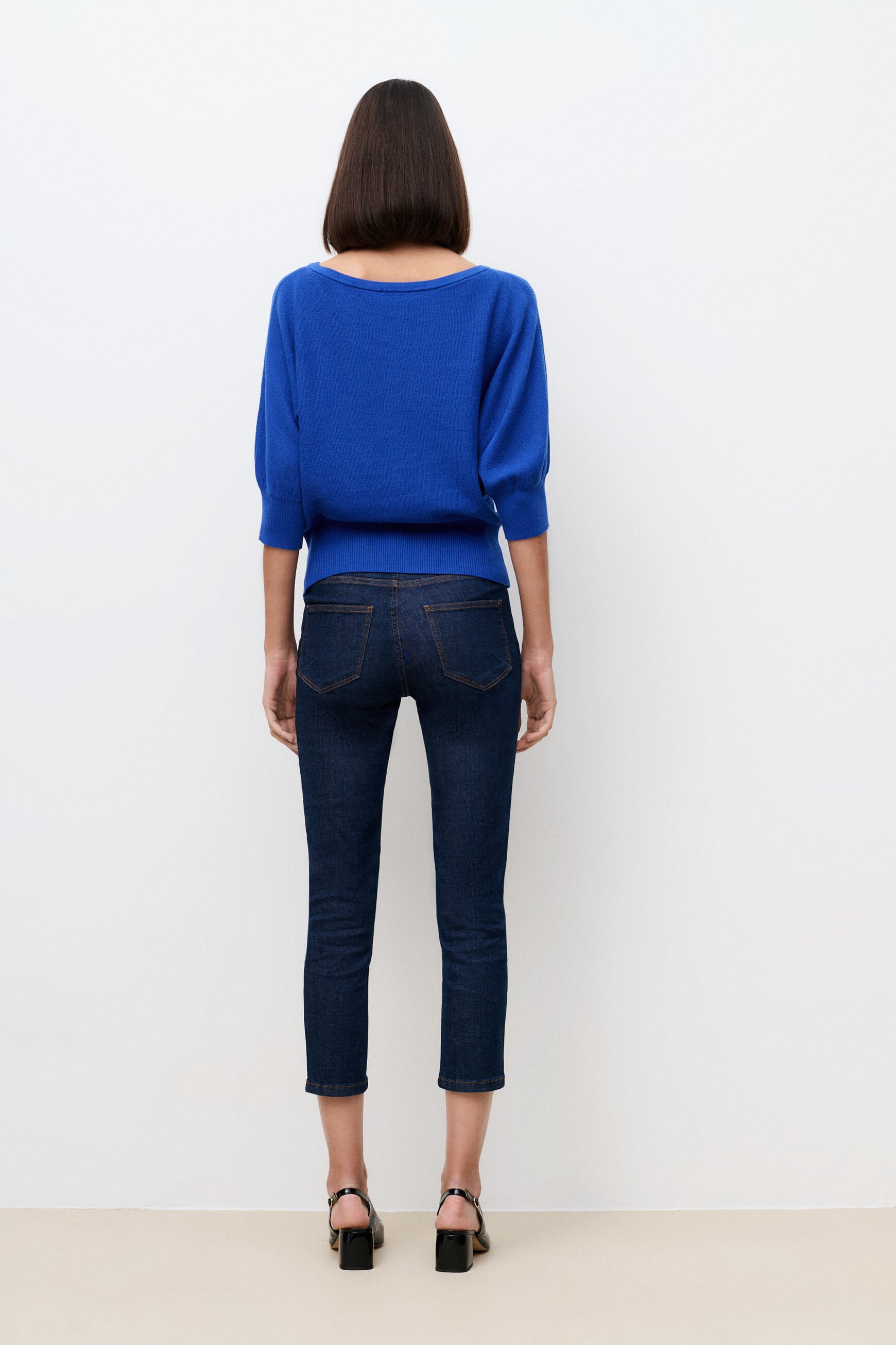 Pull joan oversize bleu electrique femme