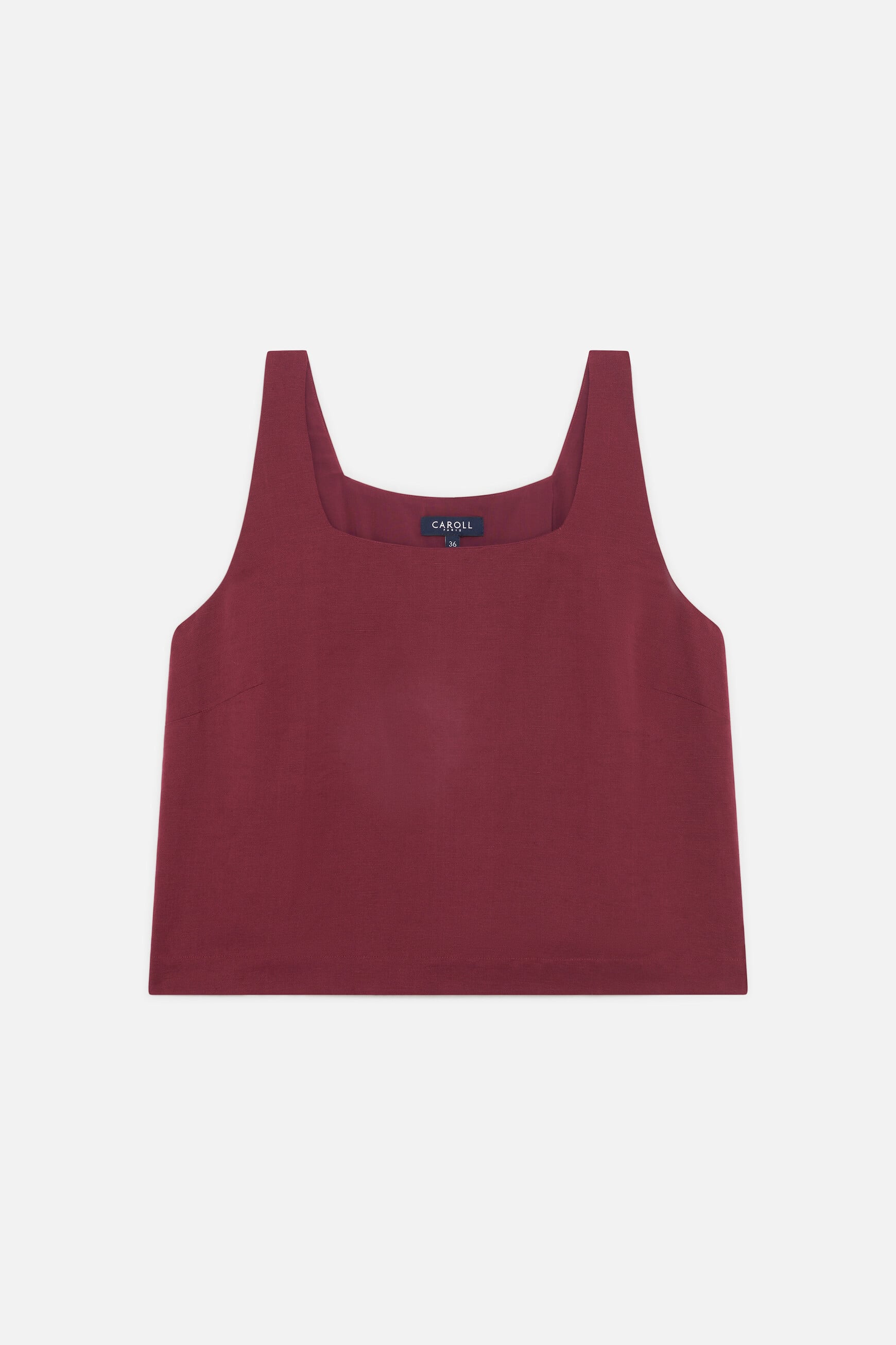 Overhemd Cina bordeaux vrouw