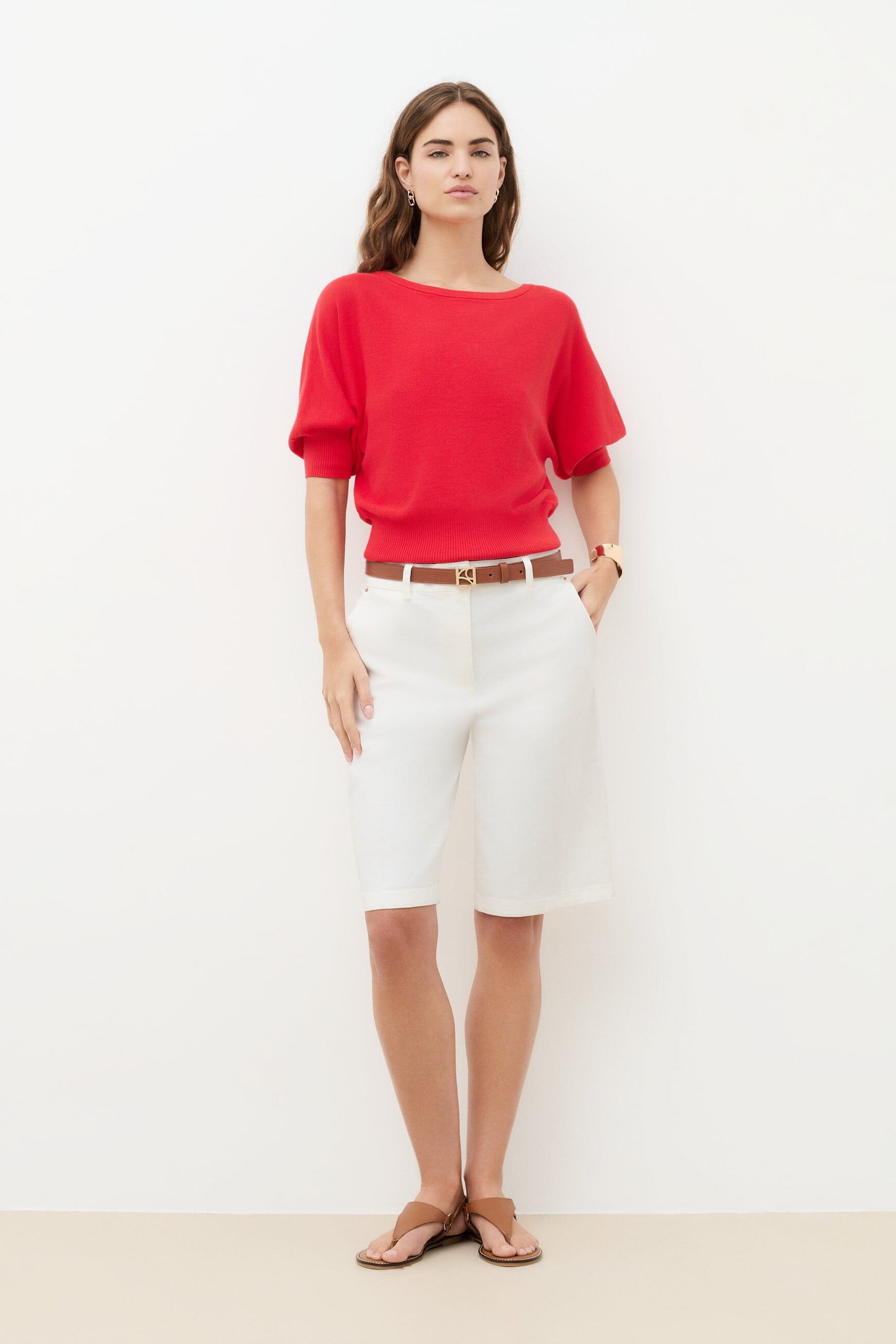Pull joan oversize rouge femme