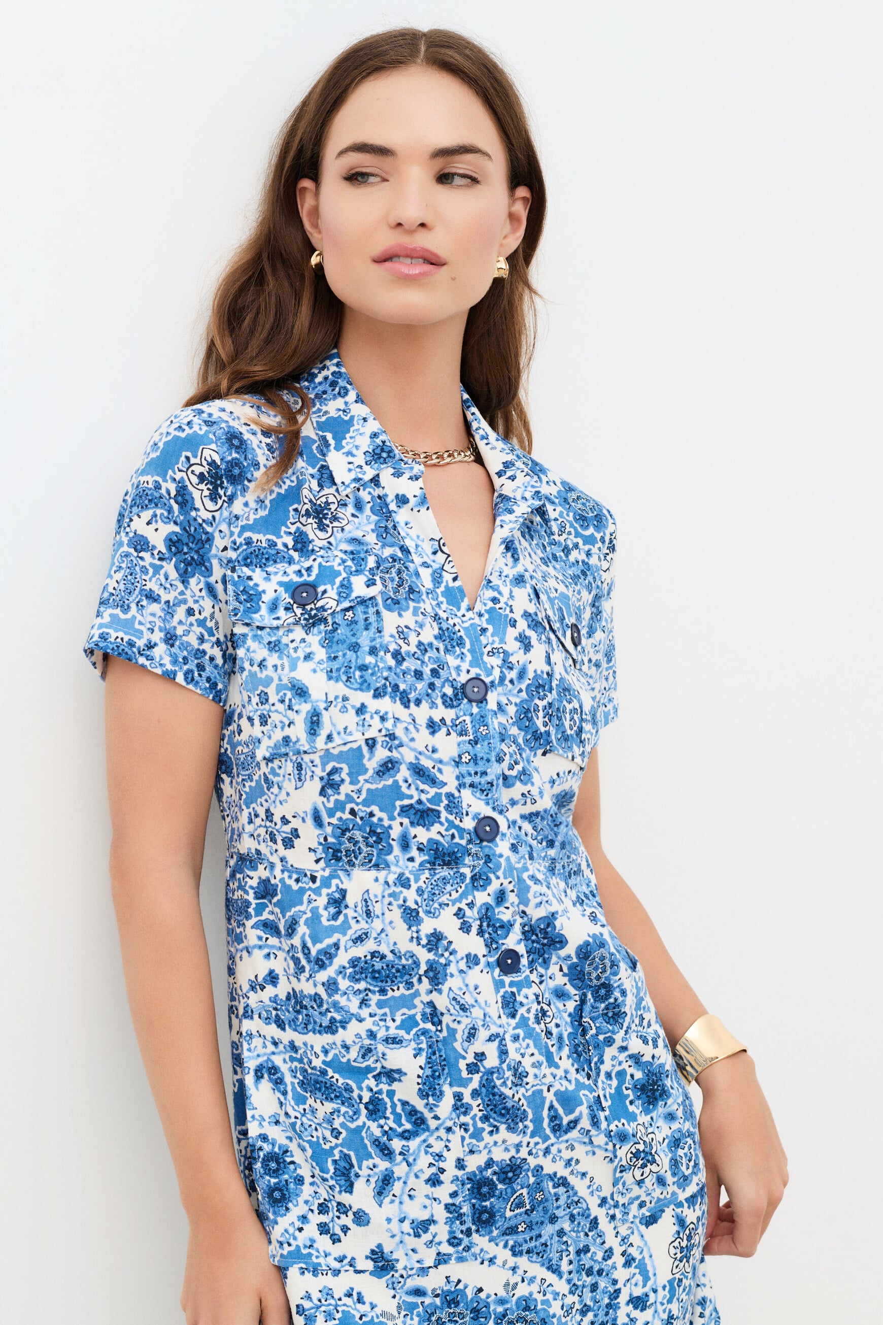 Kleid Rlaureen2 blau damen