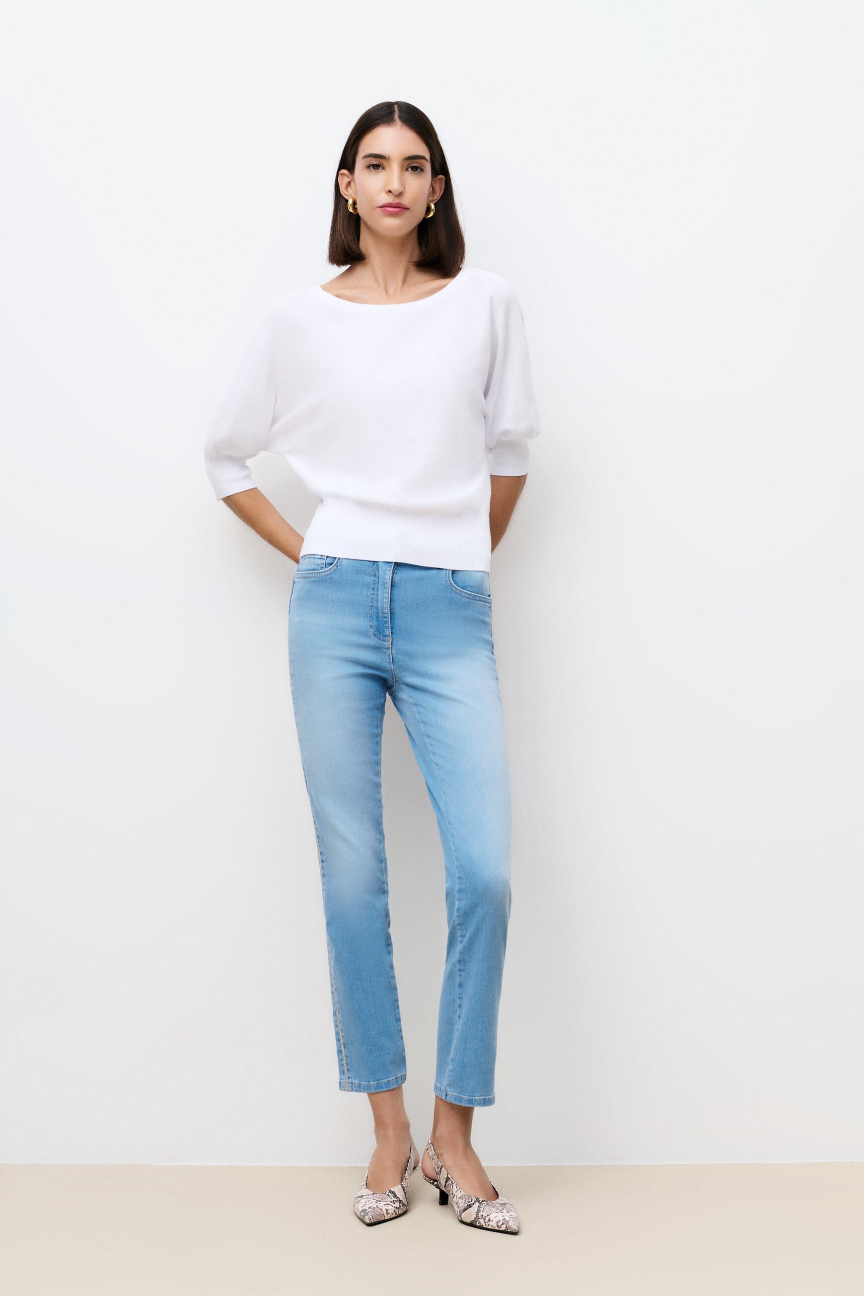 Pull joan oversize blanc femme
