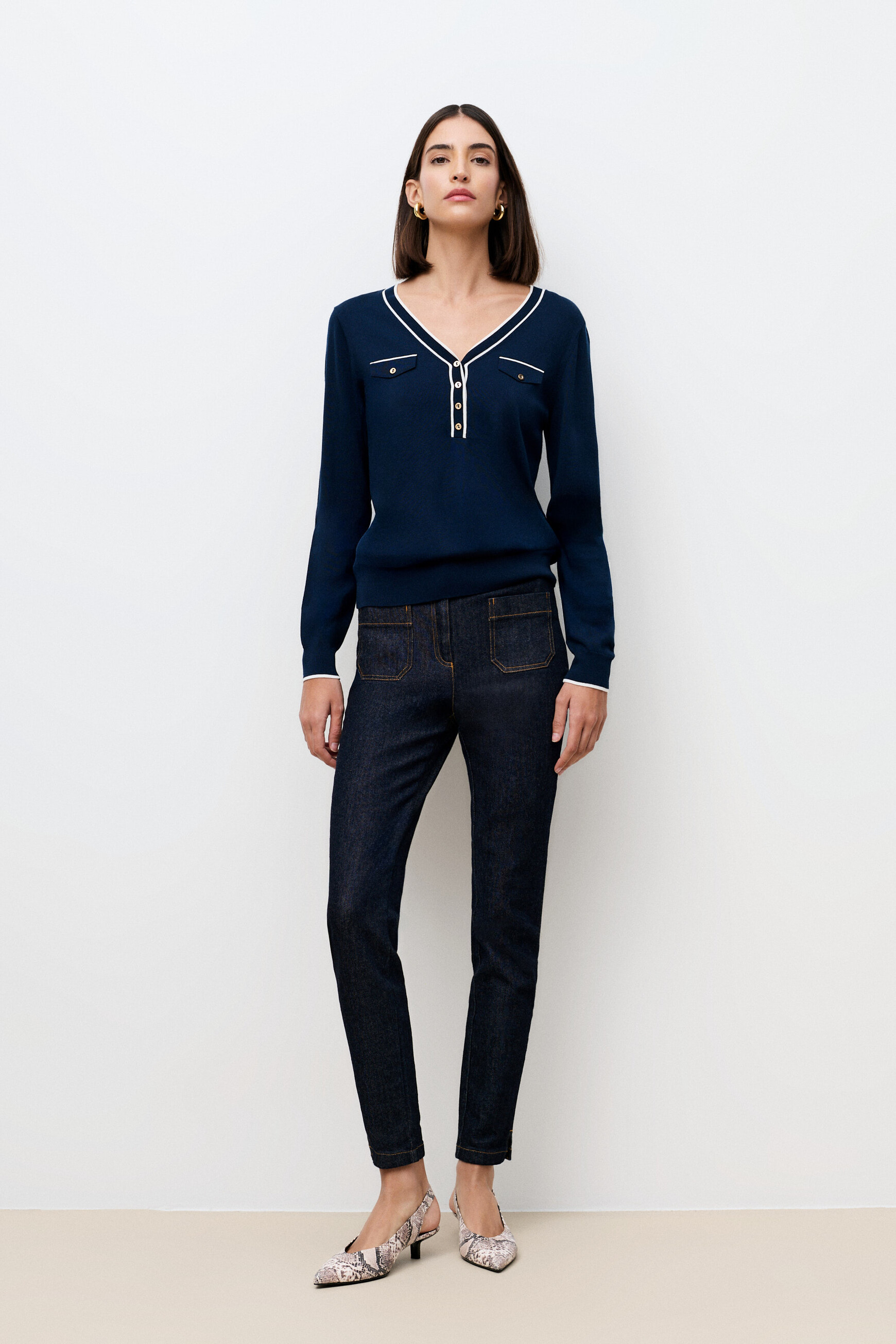 Mcharlotte sweater navy blue woman