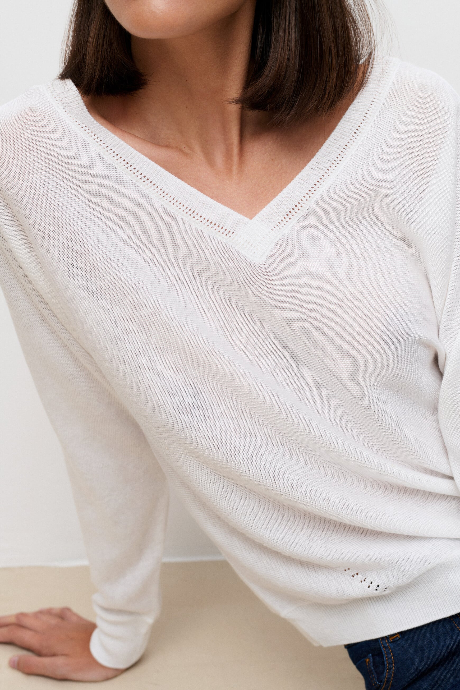 Pull Mcallista ecru femme
