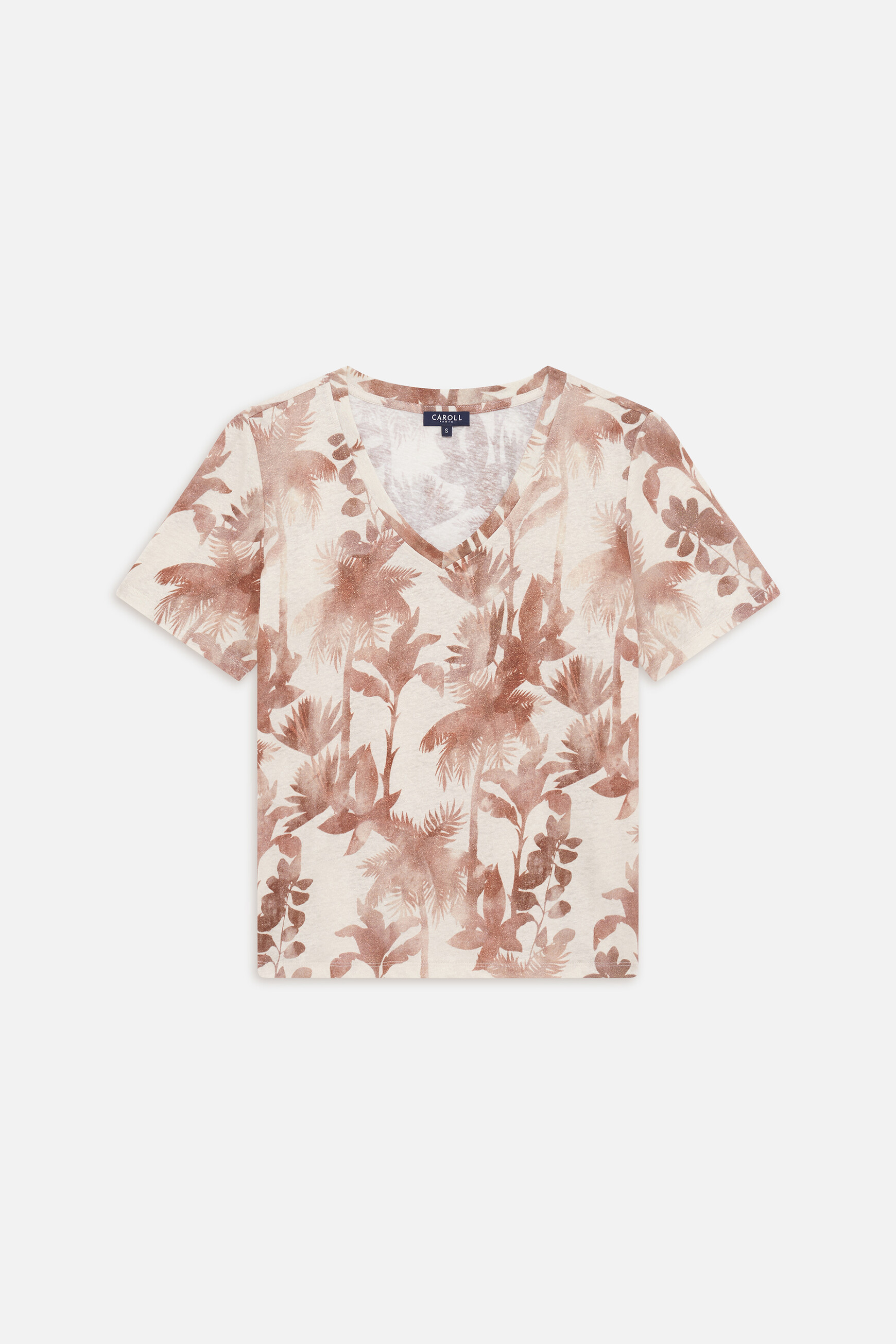 Camiseta T-Shrit Tjin-Palm creme mulher