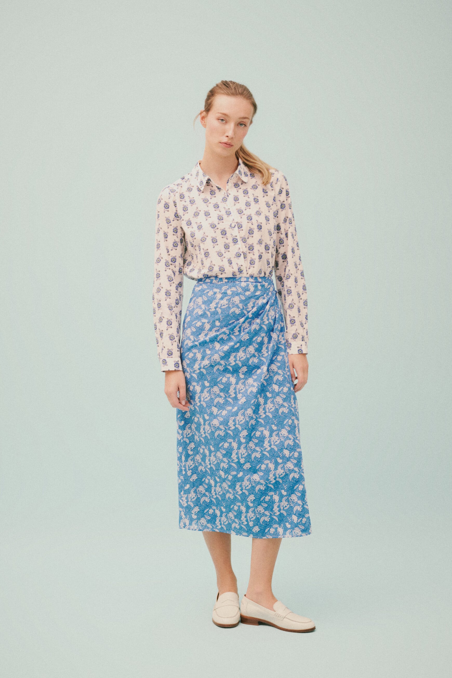 Jupe Jeleste bleu femme