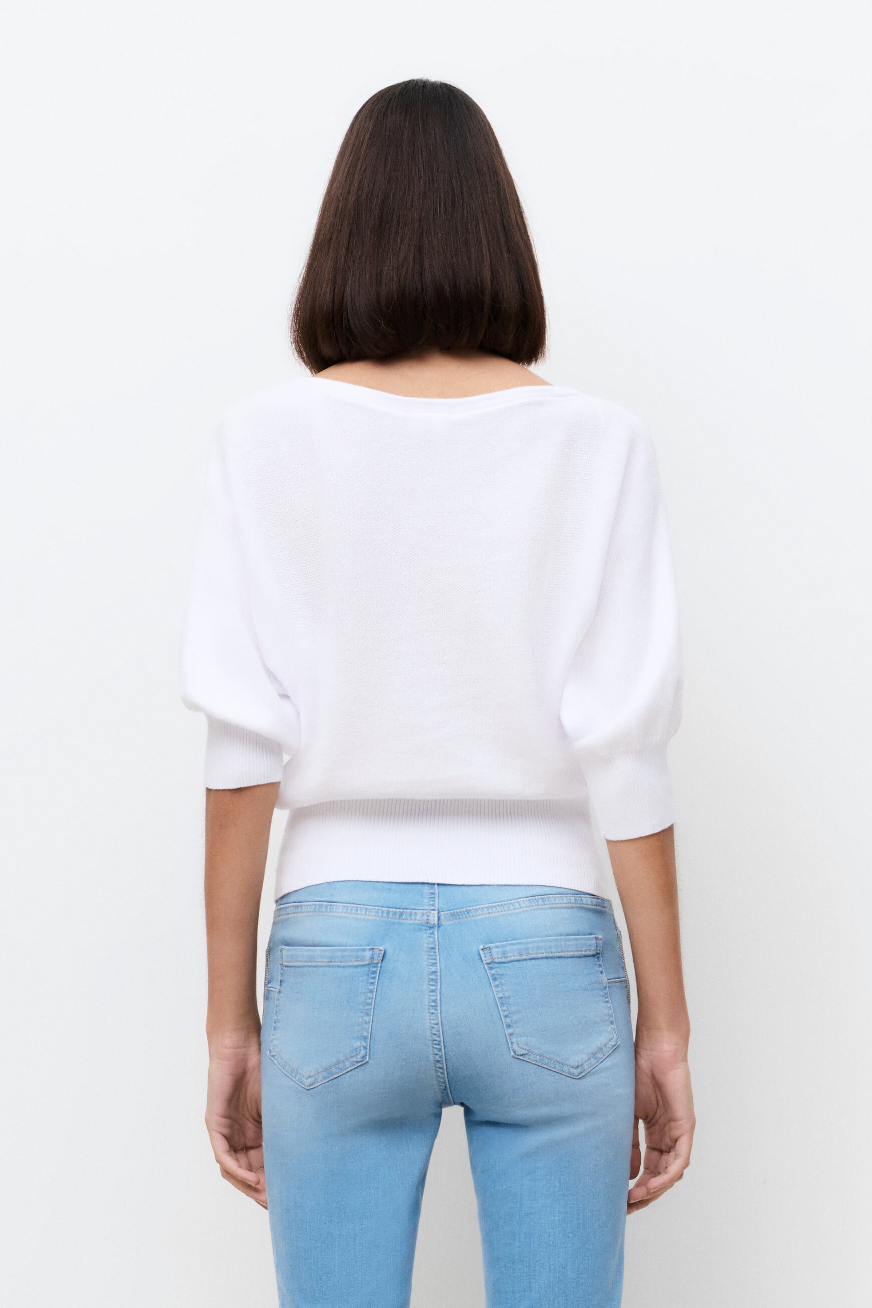 Pull joan oversize blanc femme