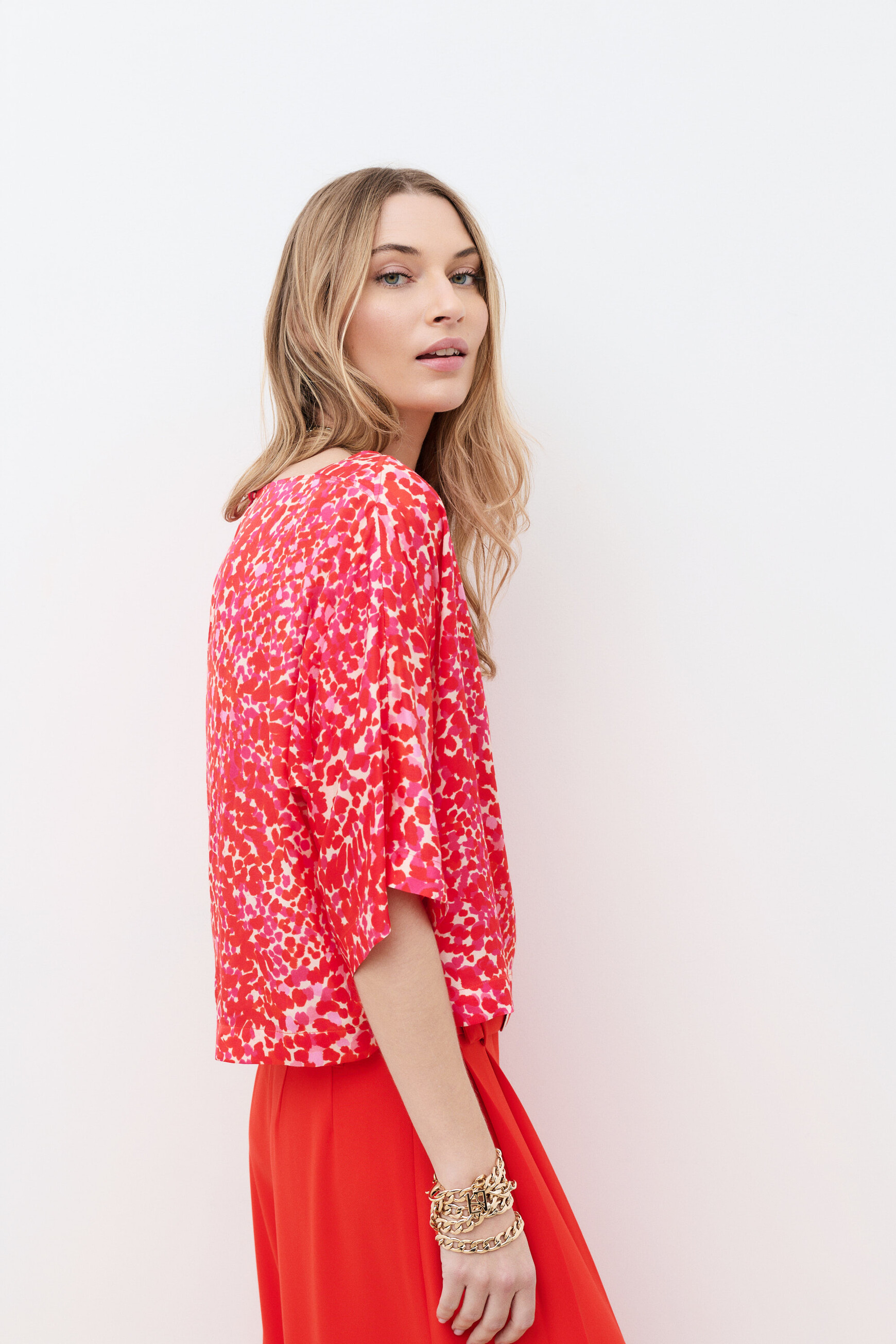 Camicia Cscarf rosa fucsia donna