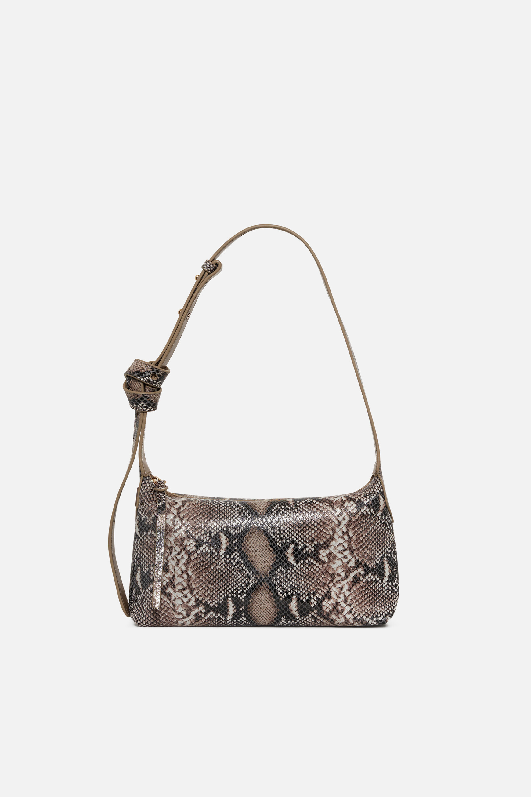 Soa bag in natural leather taupe woman