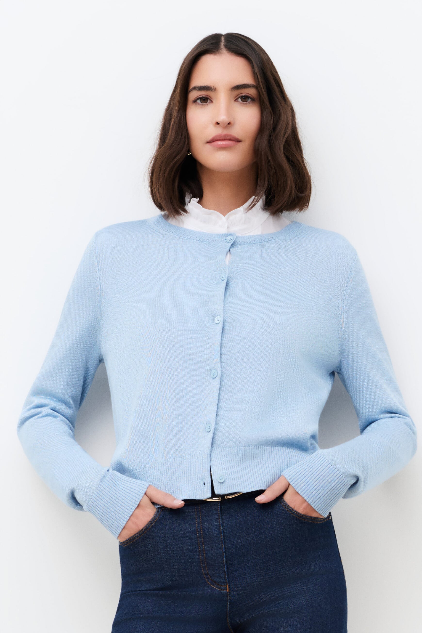 Gilet Mcallie bleu ciel femme