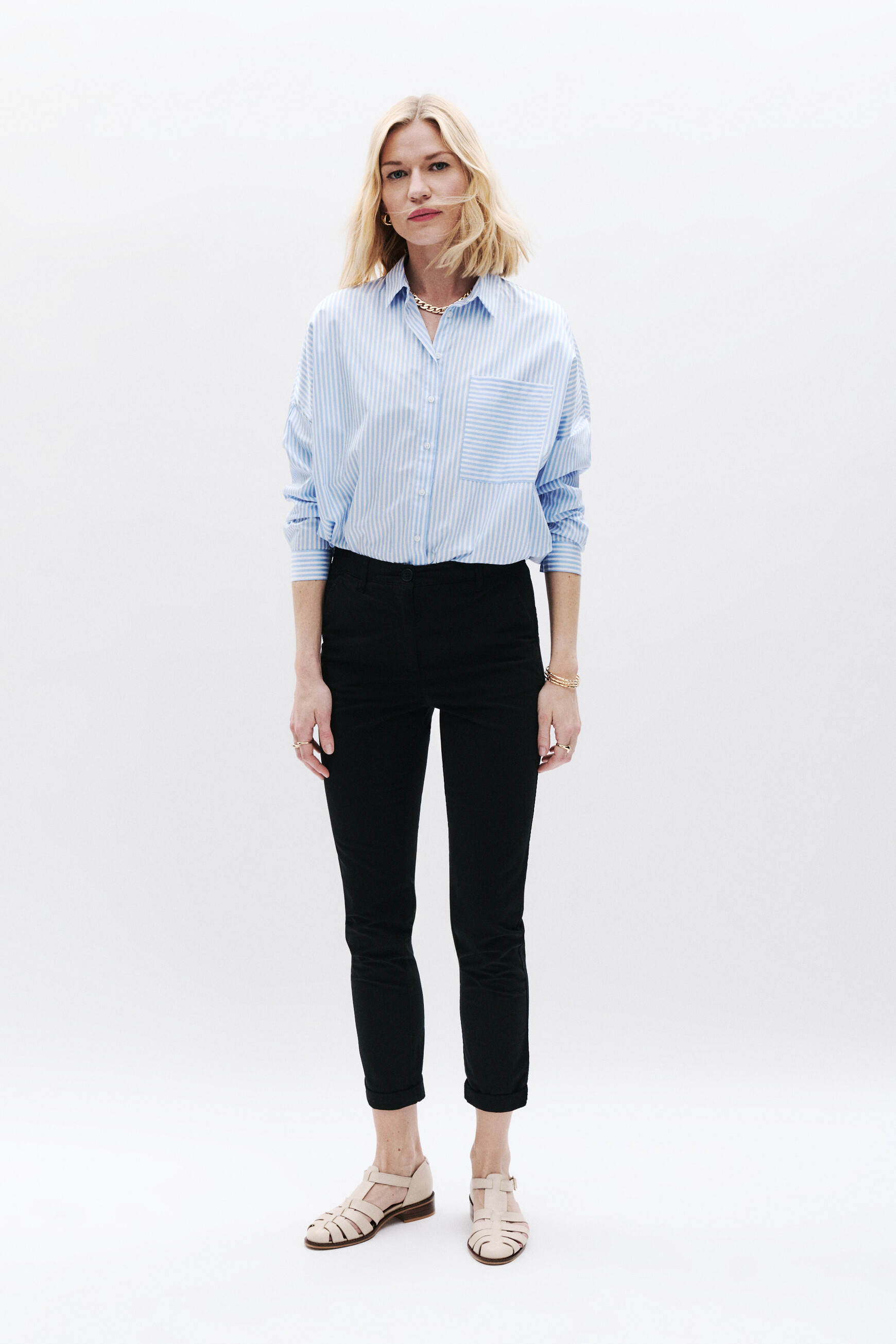 Pantaloni Adelmo nero donna