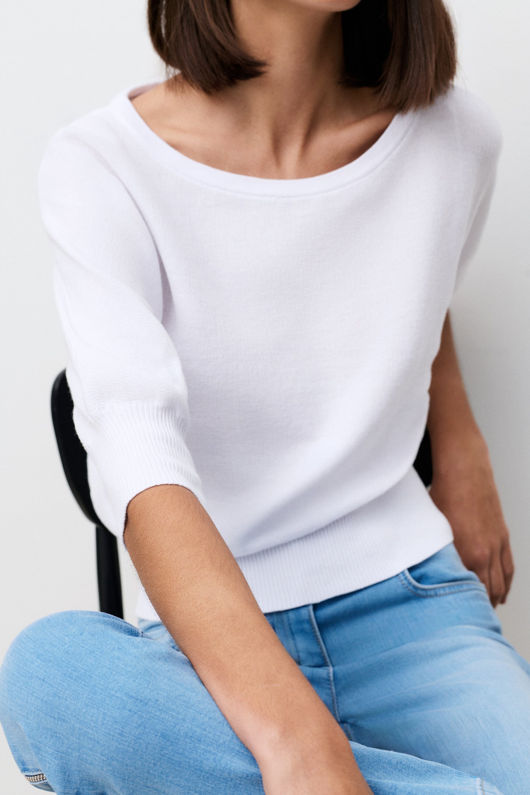 Pull joan oversize blanc femme