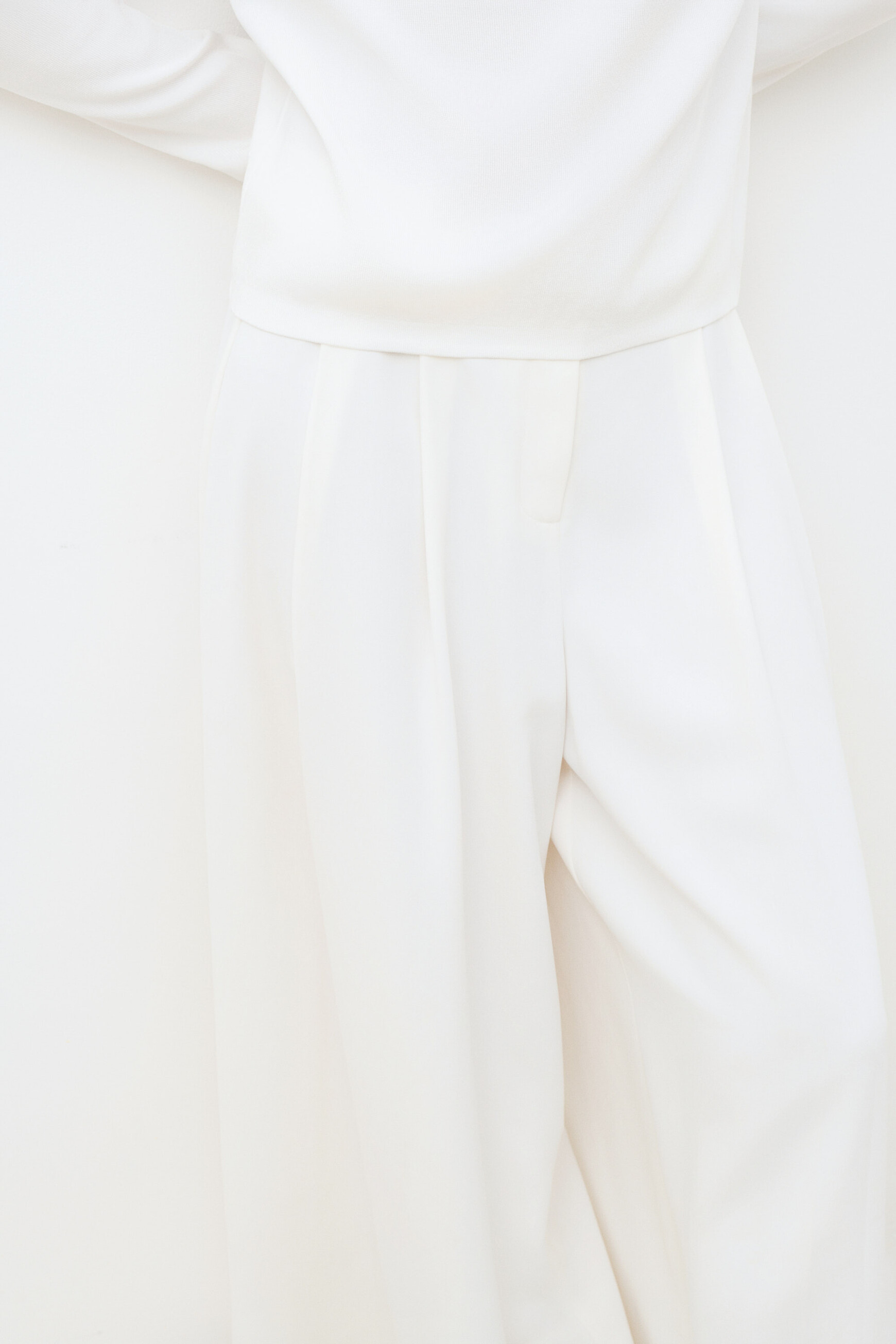 Pantalon Pinceau ecru femme