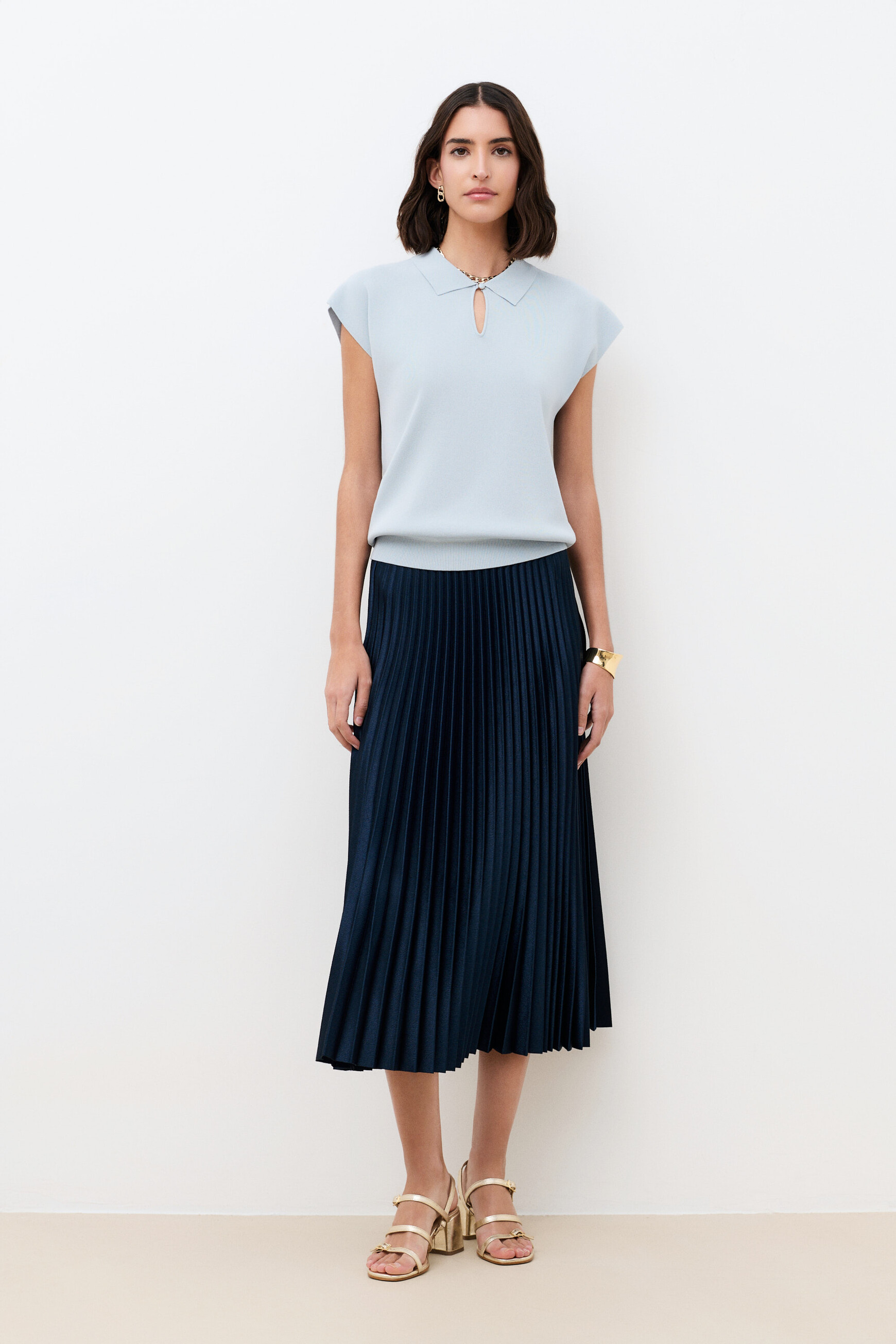 Maglione Mruben blu pastello donna