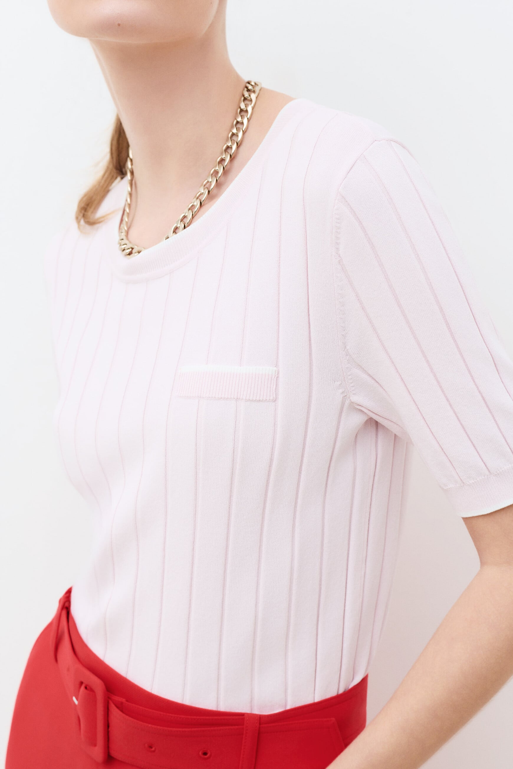 Pull Camilla rose clair femme