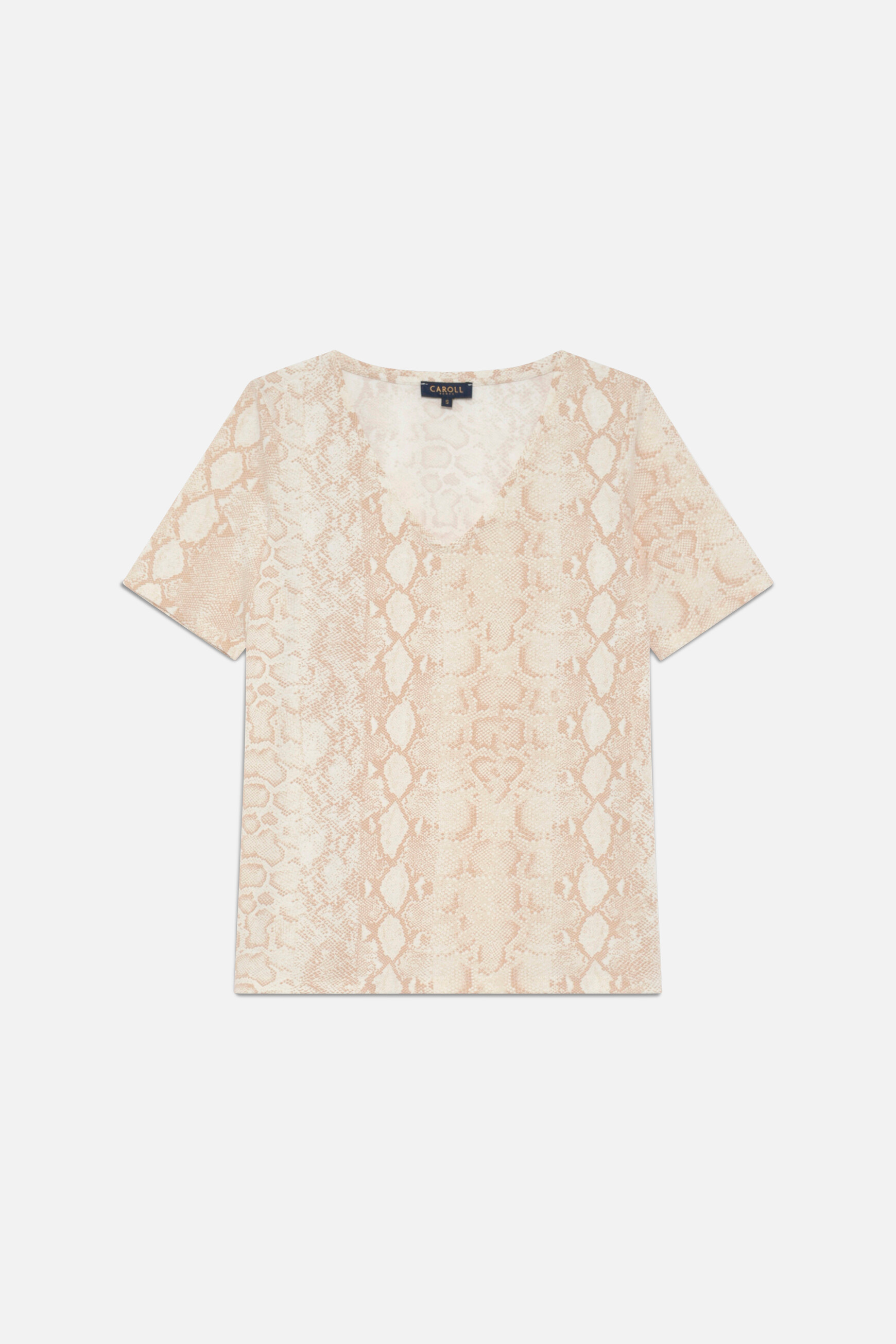 T-shirt Thuga-Snake creme femme
