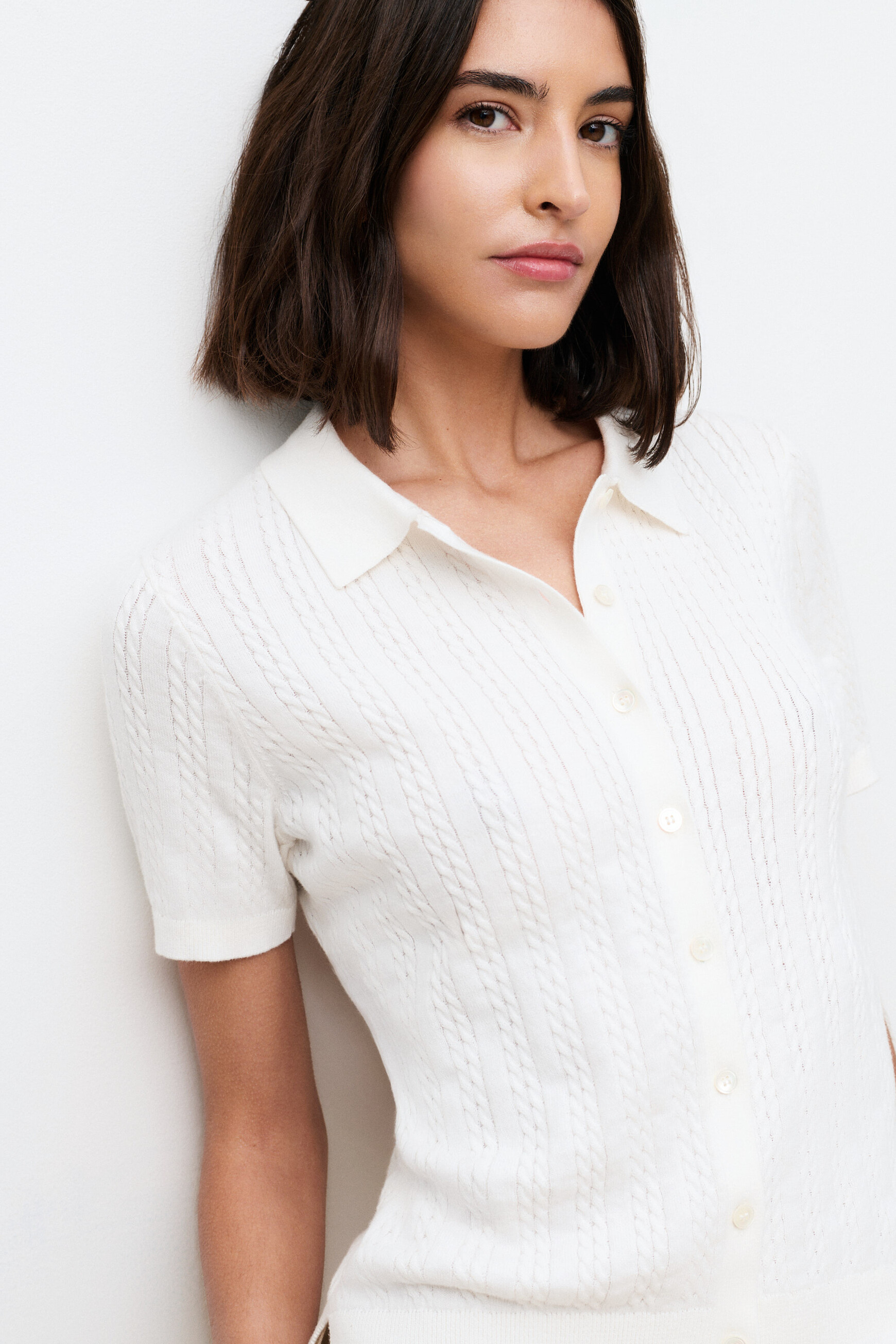 Pull Barbara ecru femme