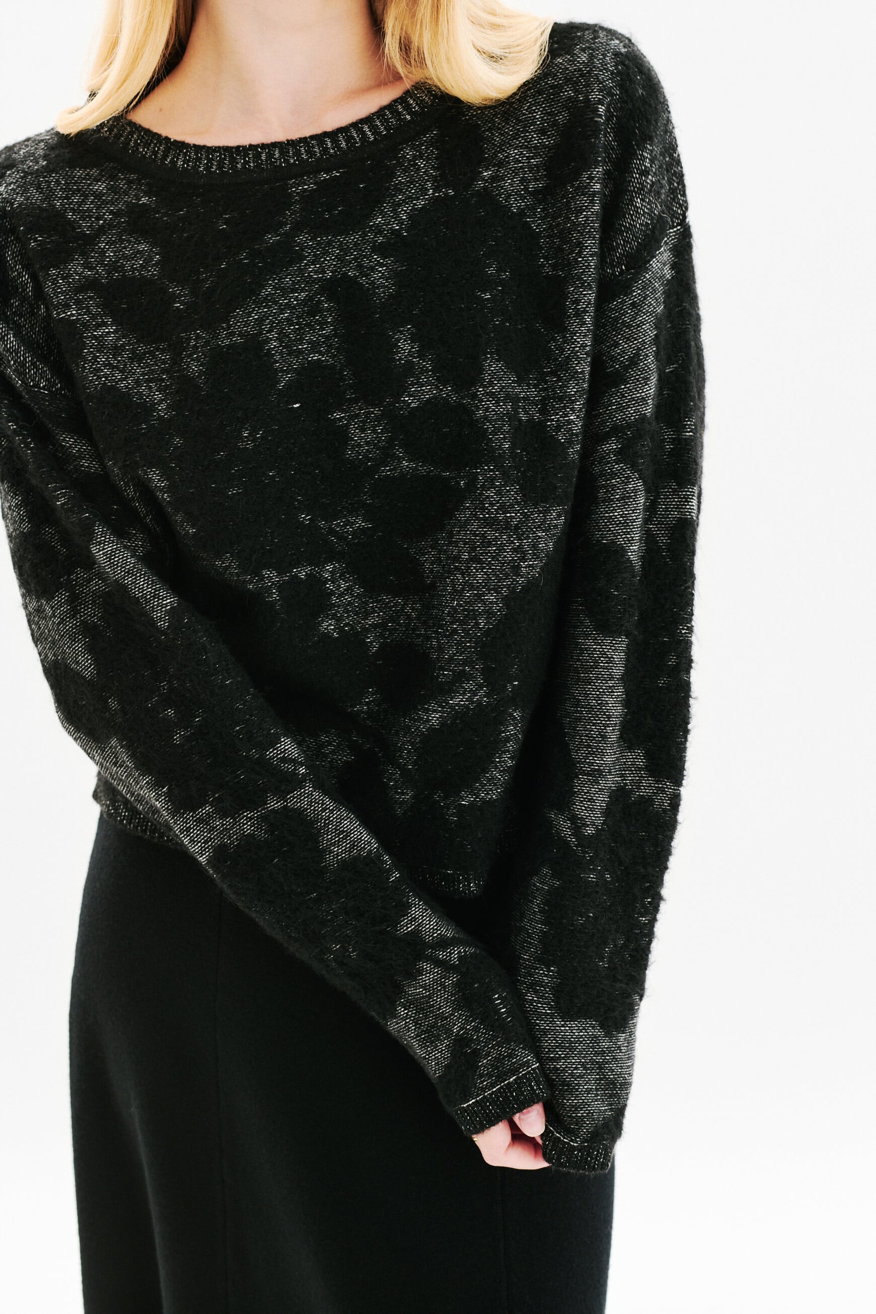 Pull Mflorentine noir femme