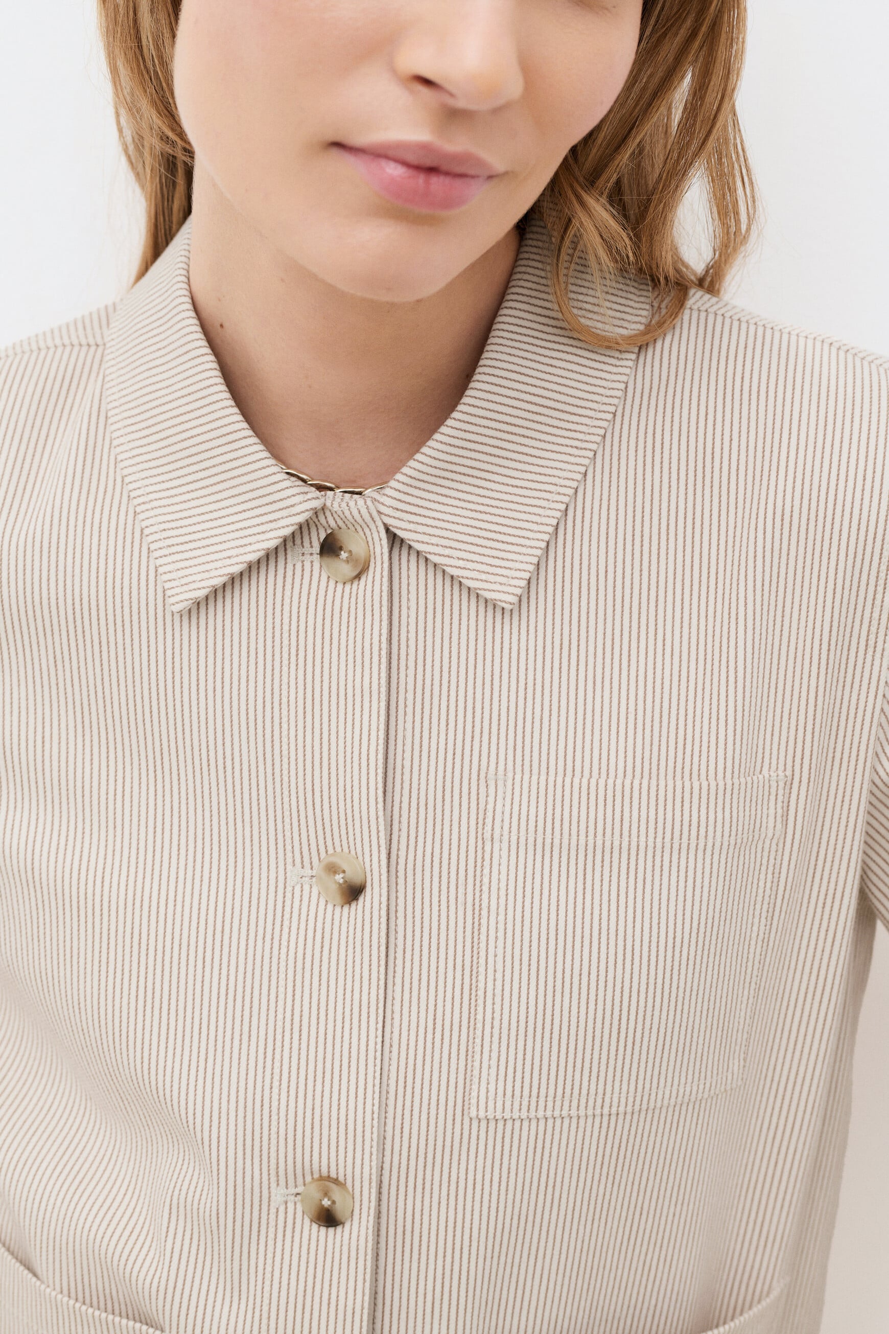 Veste Vaninastripe2 sable femme