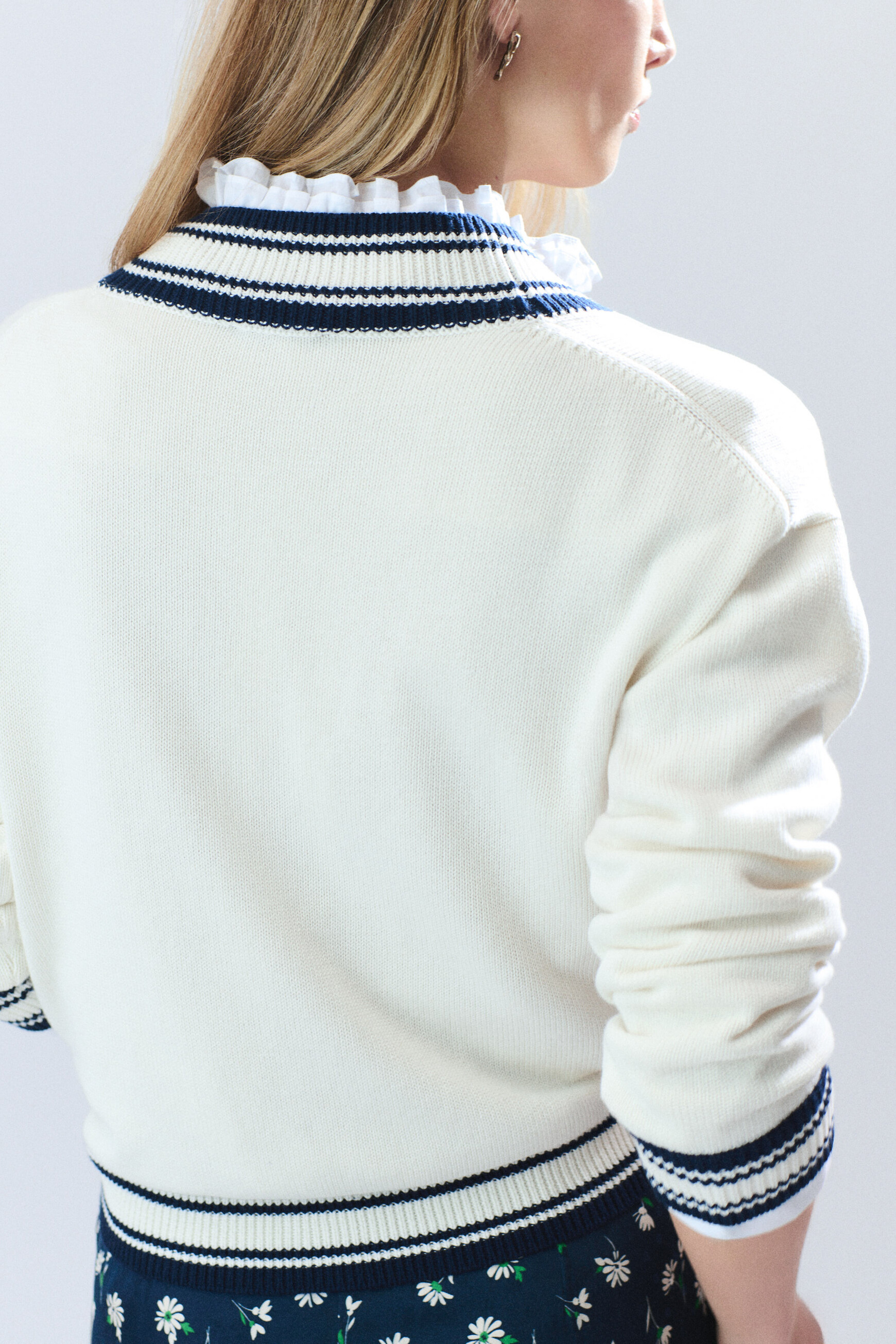 Pull Mscott ecru femme